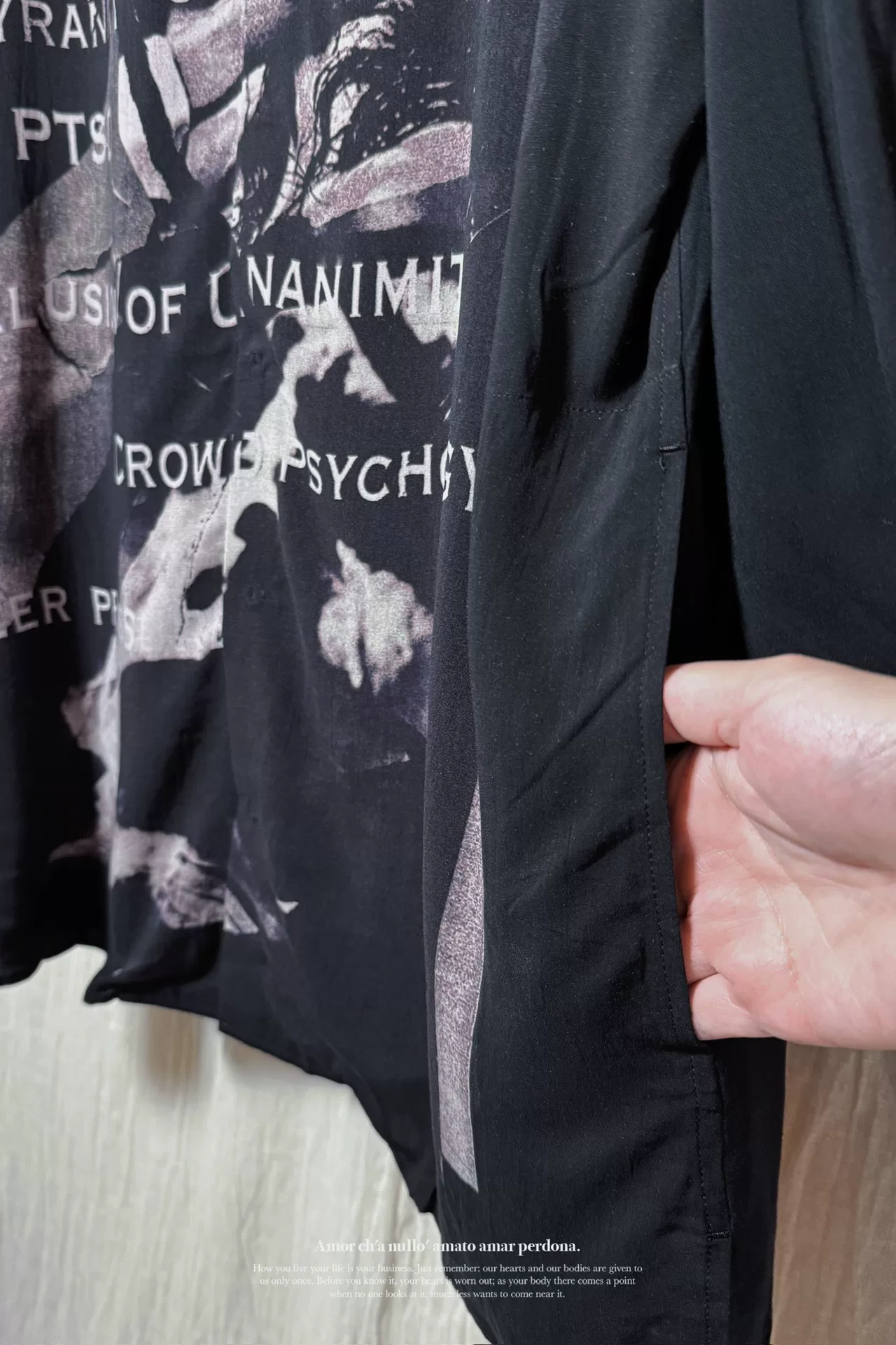 Yohji Yamamoto 23SS Dante Portrait Shirt — back