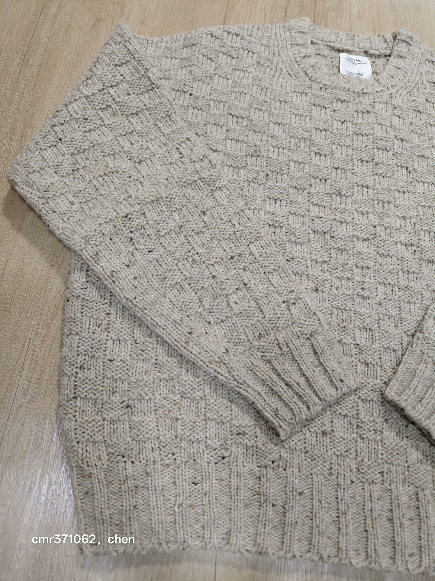 VISVIM 22AW AMPLUS CREW KNIT — detail