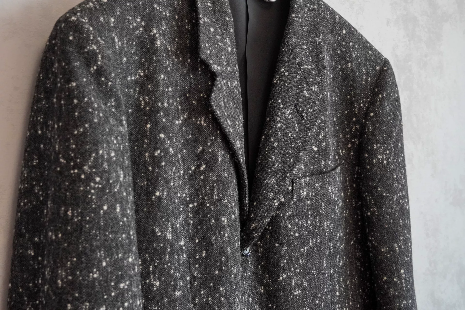 Yohji Yamamoto 10SS Embroidered White Dot Jacket — detail