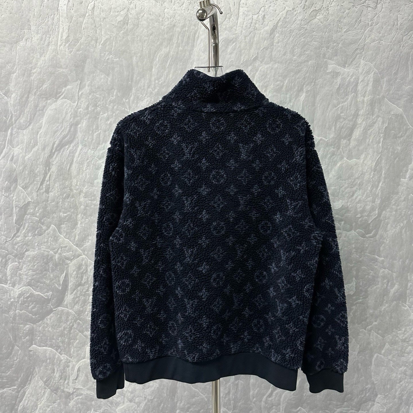 Louis Vuitton Teddy Print Stand Collar Jacket — back