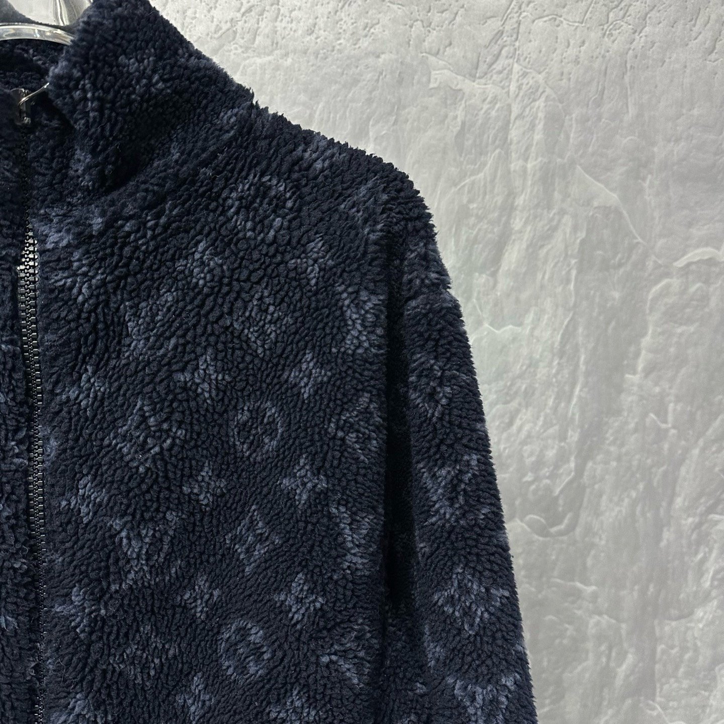 Louis Vuitton Teddy Print Stand Collar Jacket — detail
