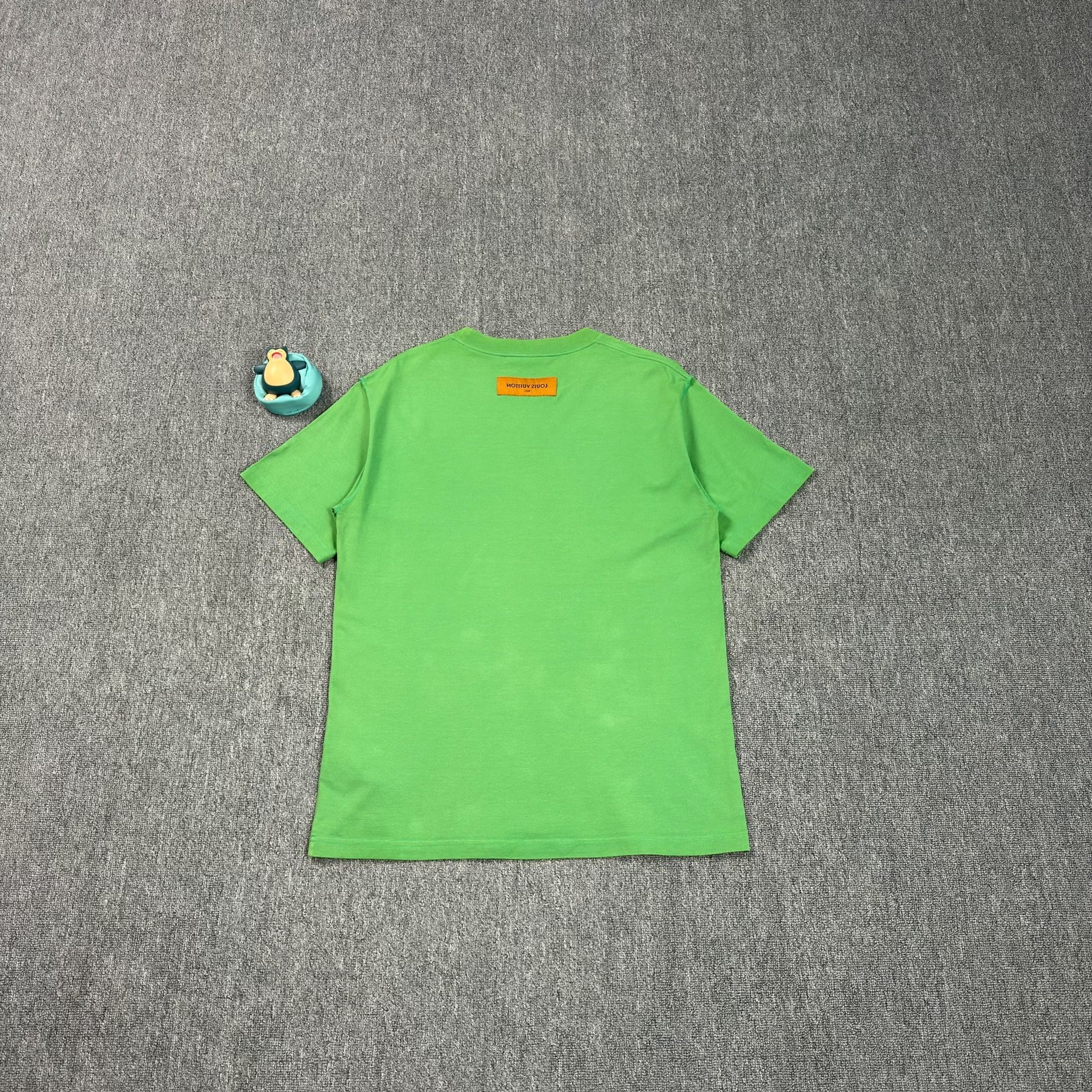 Louis Vuitton Green Embossed Logo T-Shirt — front