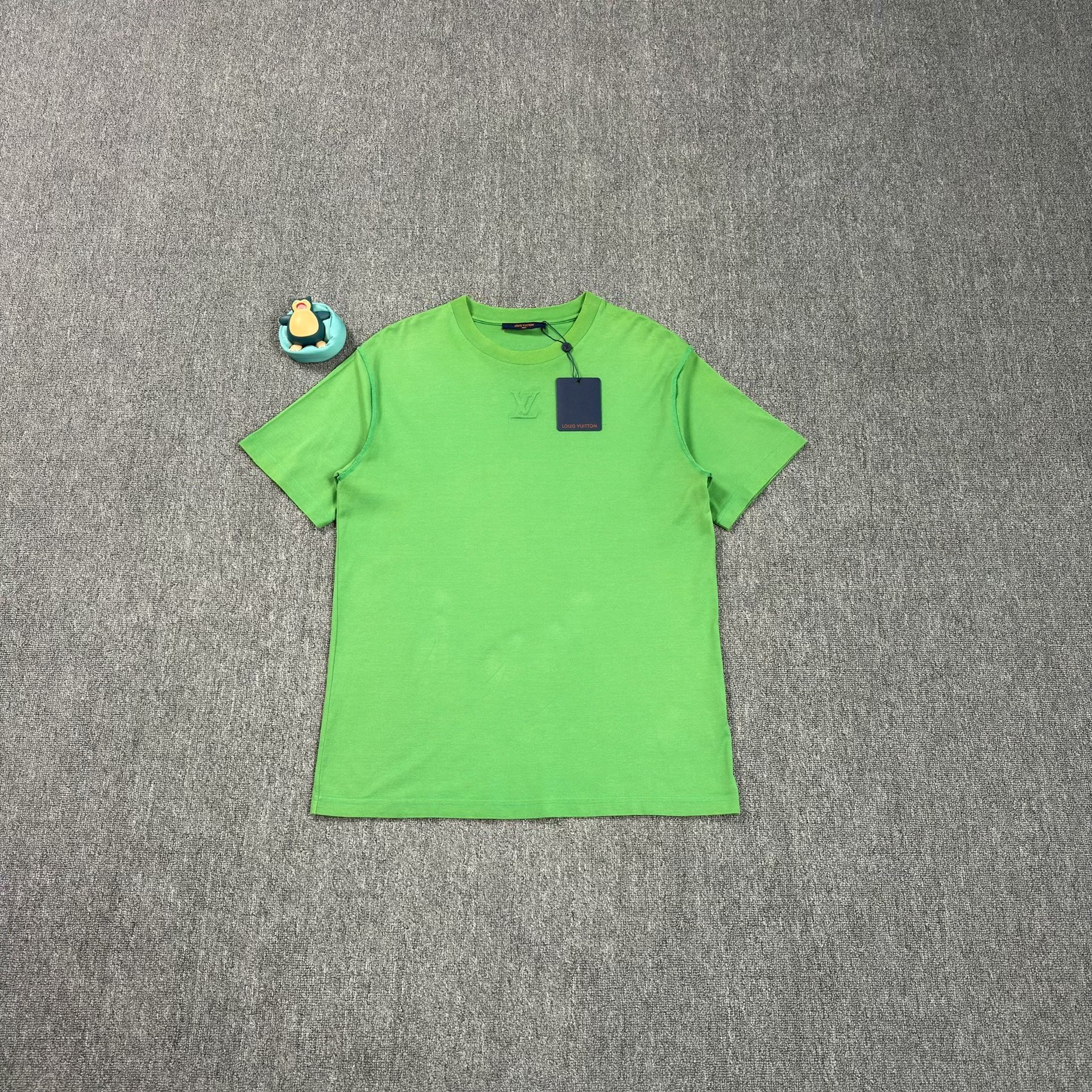 Louis Vuitton Green Embossed Logo T-Shirt