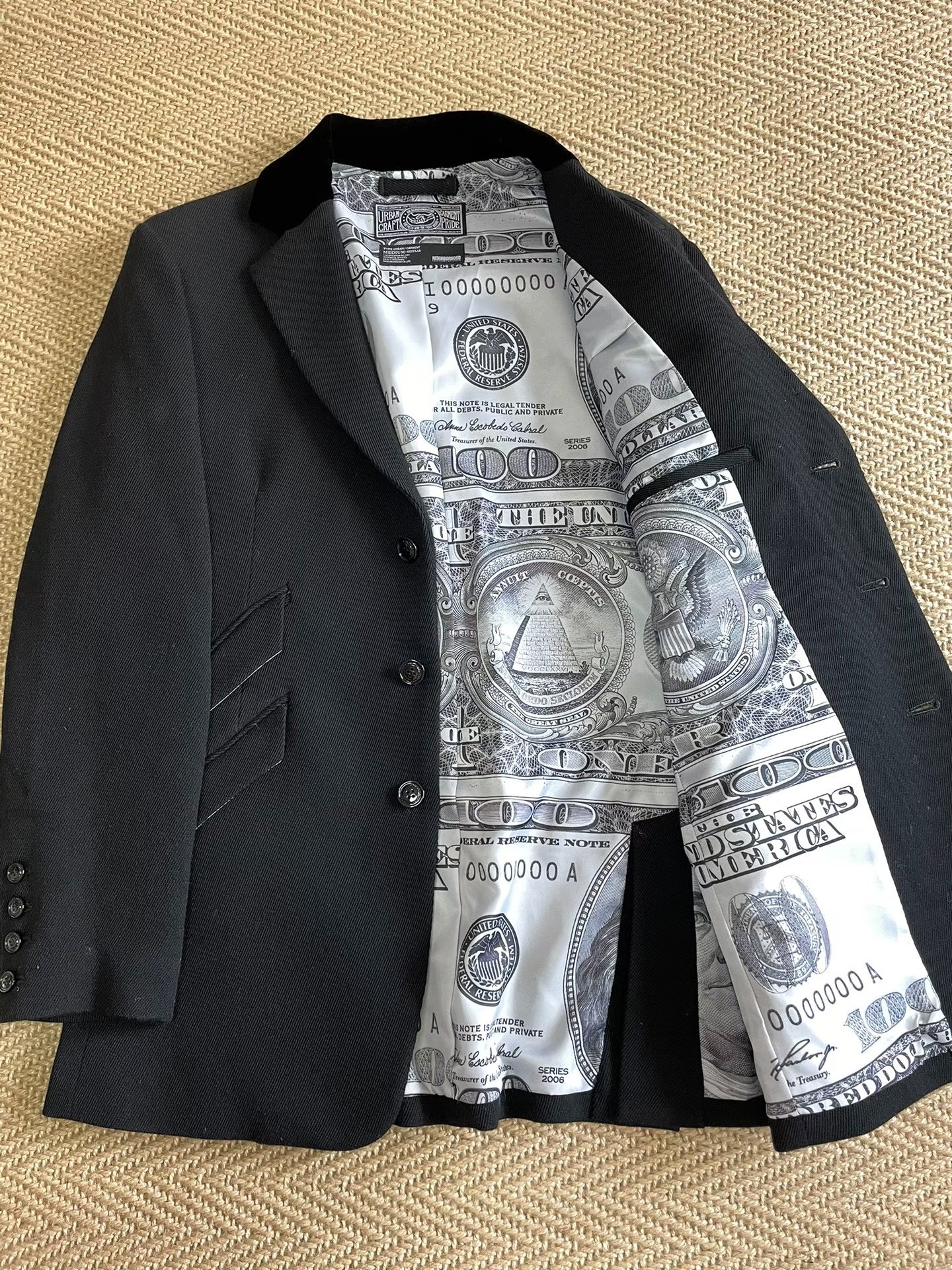 NEIGHBORHOOD Early Wool Blazer Jacket — front