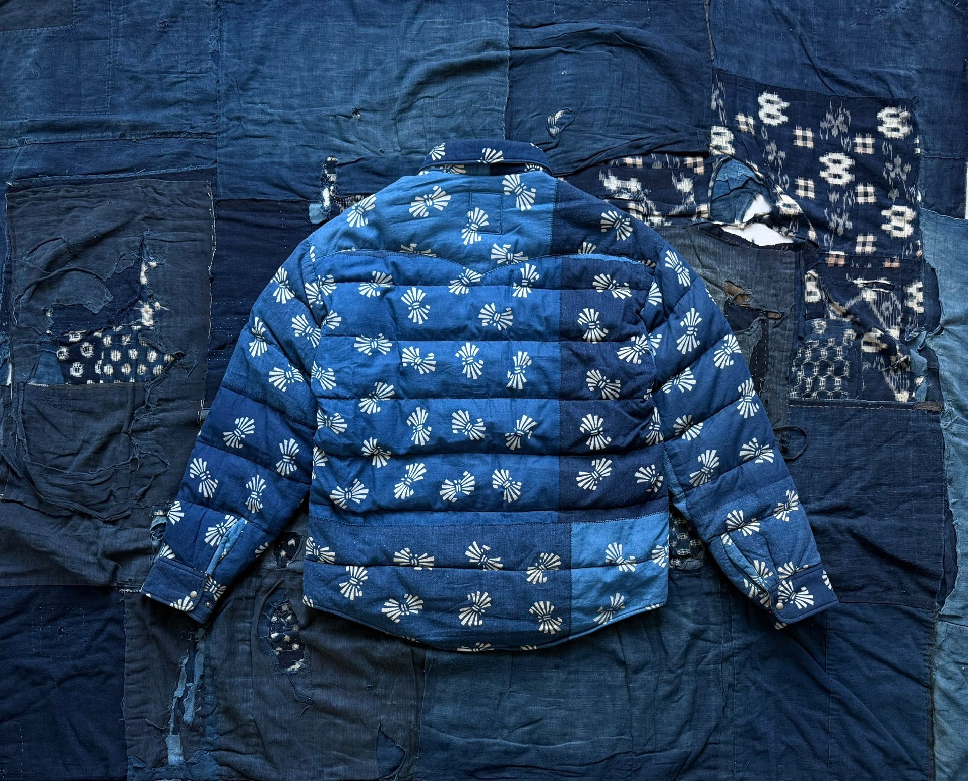 visvim 23AW ICT Kerchief Down Jacket — detail