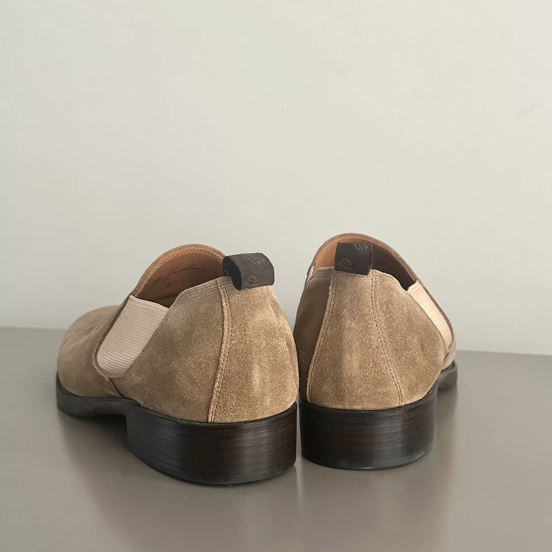 Old Joe Side-Gore Leather Shoes — back