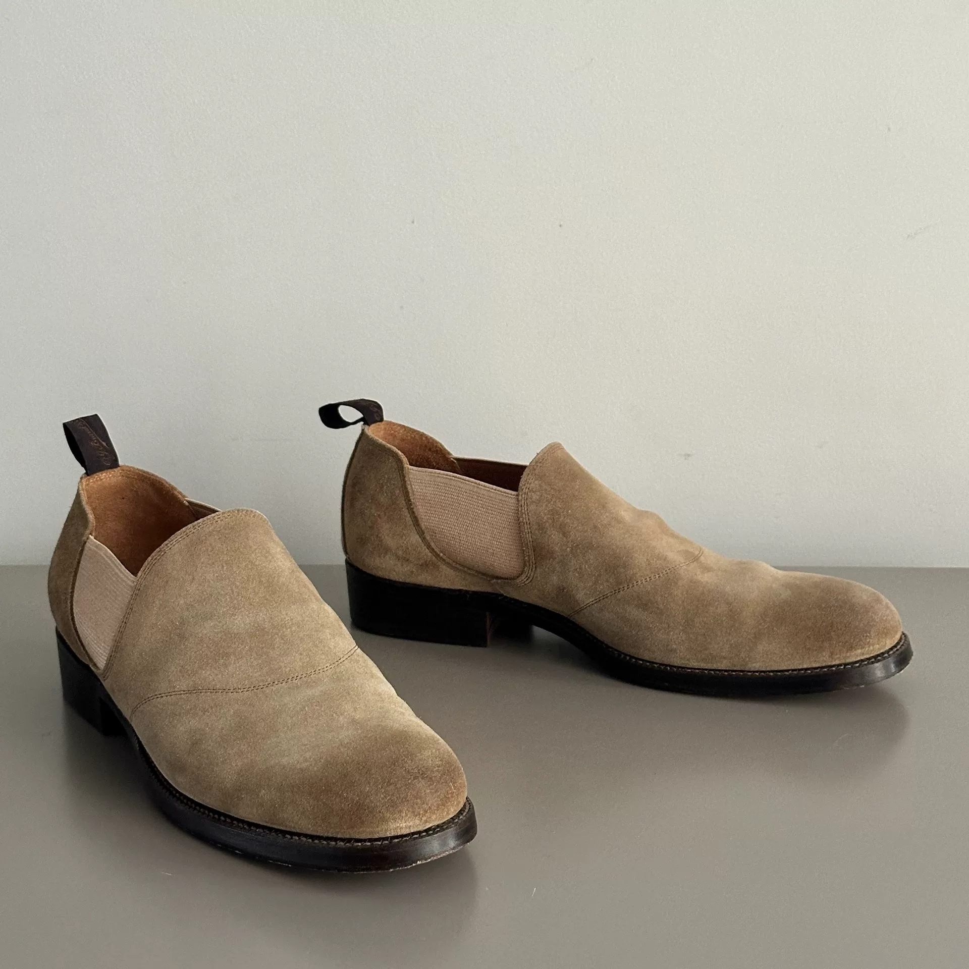 Old Joe Side-Gore Leather Shoes — detail