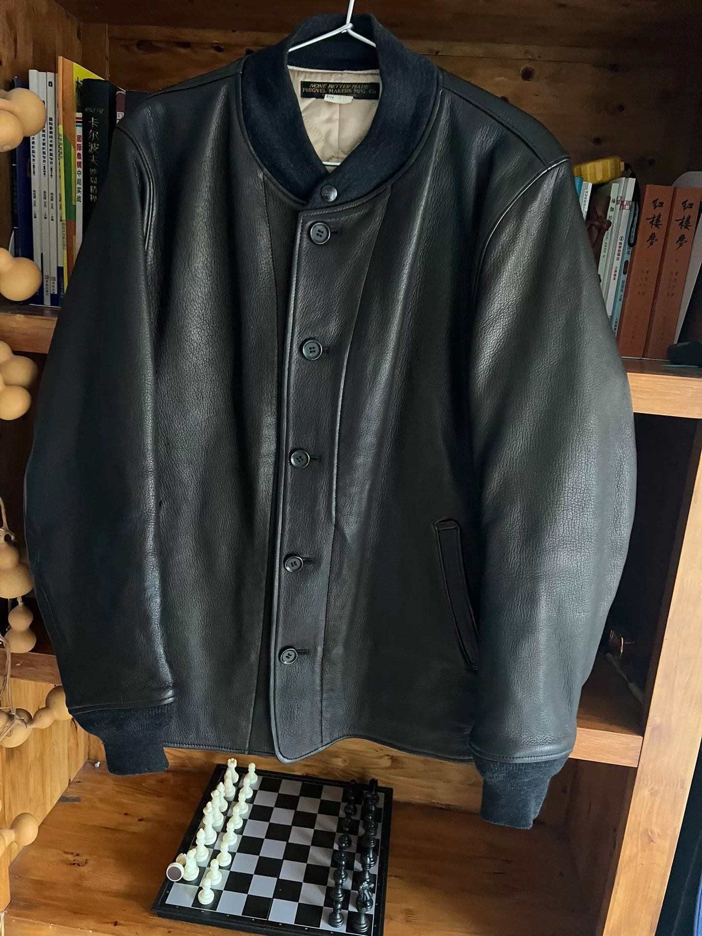 Phigvel Makers Deerskin Cotton Jacket — detail