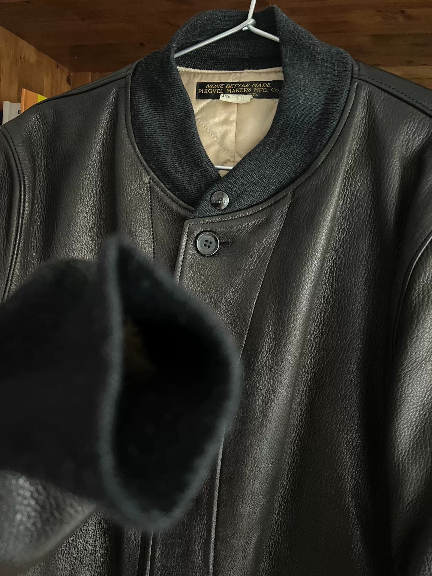 Phigvel Makers Deerskin Cotton Jacket — label