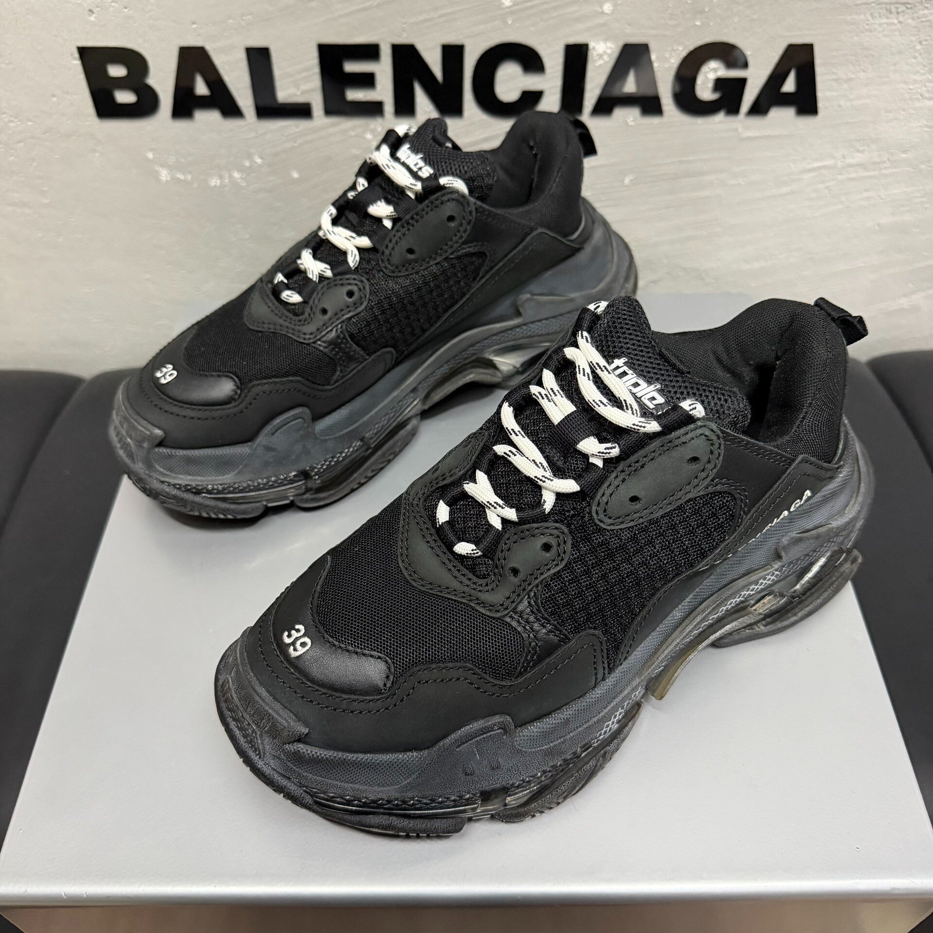 Balenciaga Triple S Black Sneakers