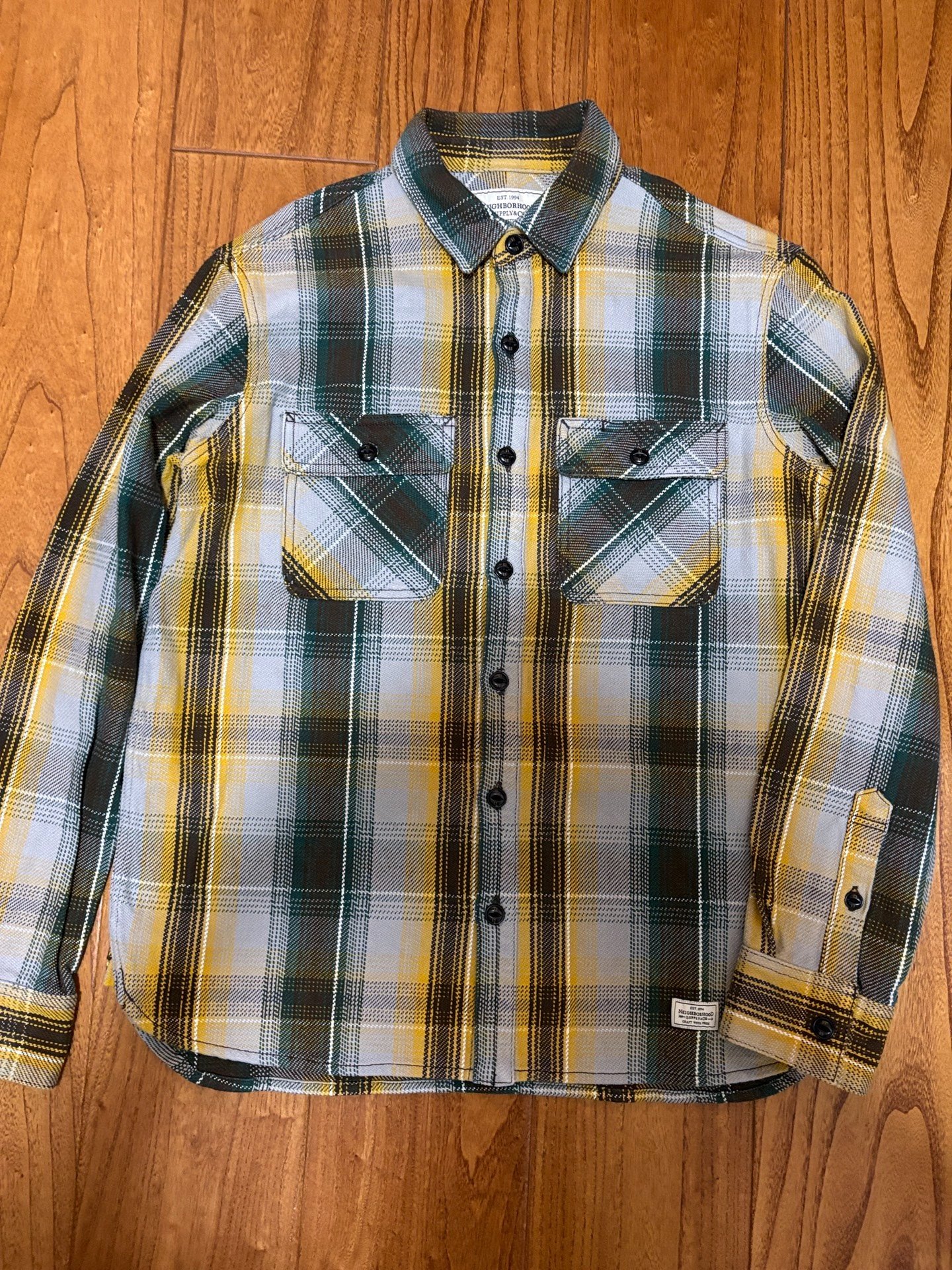 NEIGHBORHOOD CABELLA Check Long Sleeve Shirt