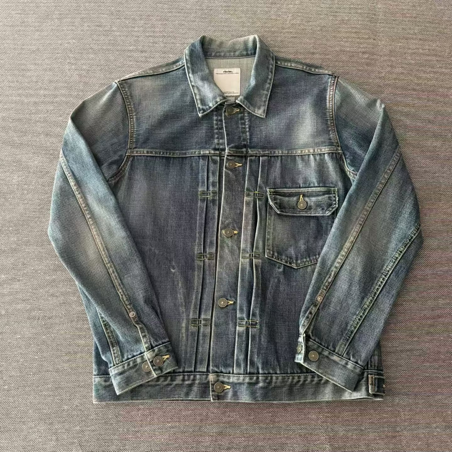 Visvim 12AW Type 1 Damaged Denim Jacket