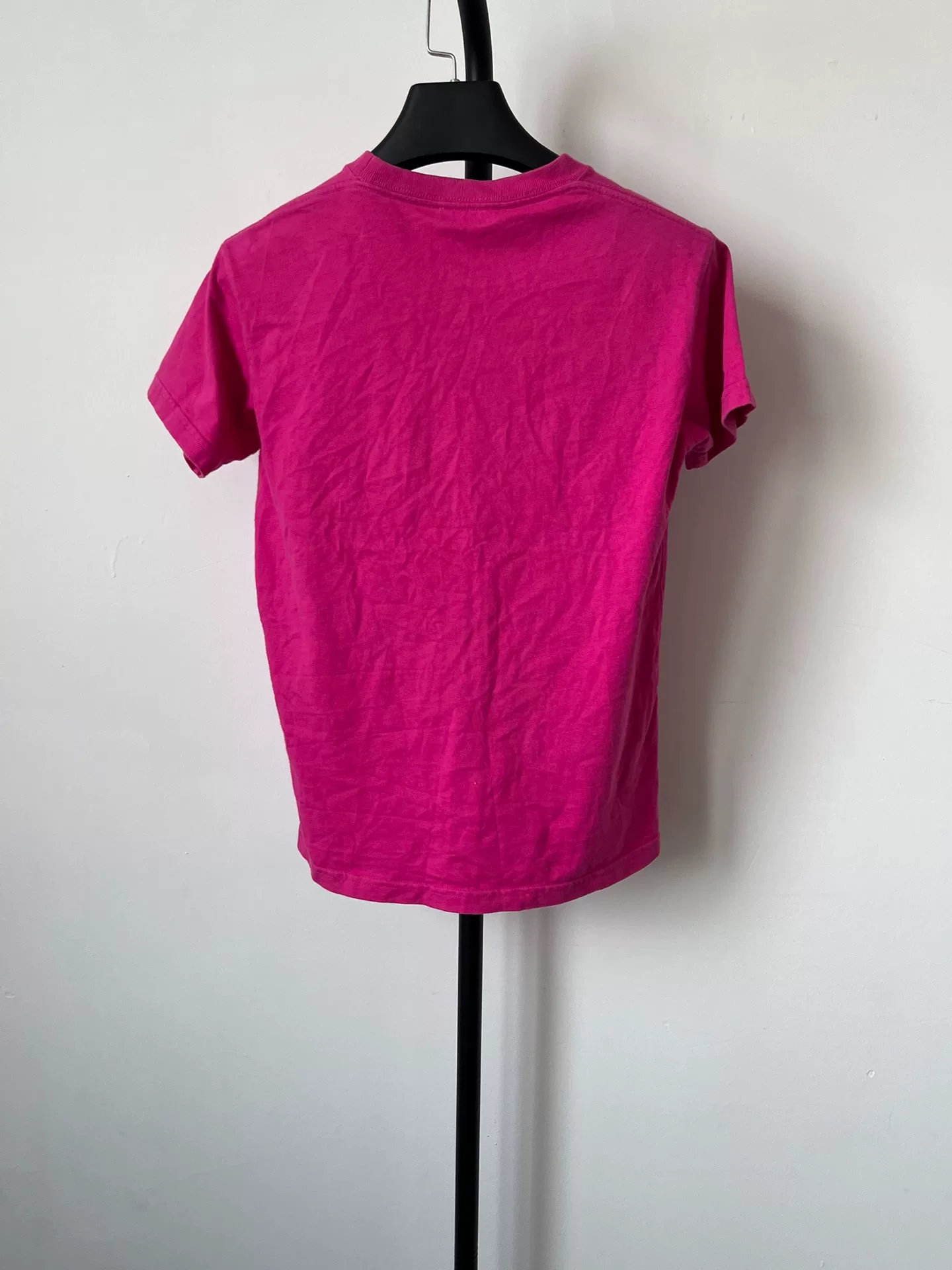 Balenciaga Pink Small Logo Short-Sleeve T-Shirt — front