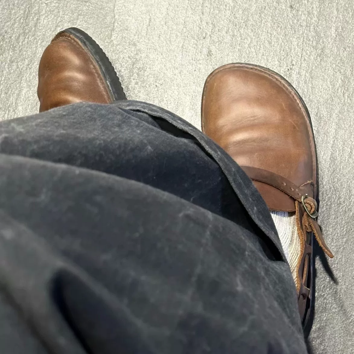 AURORA LEATHER LOAFERS — front