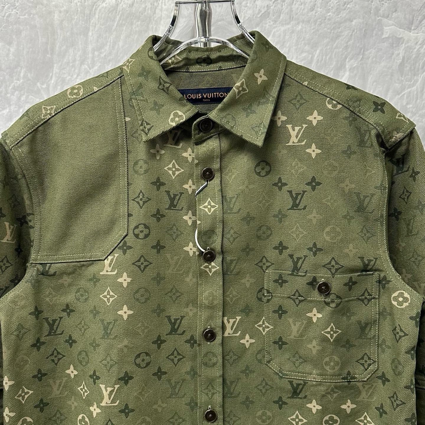 Louis Vuitton SS26 Gradient Logo Denim Jacket — front