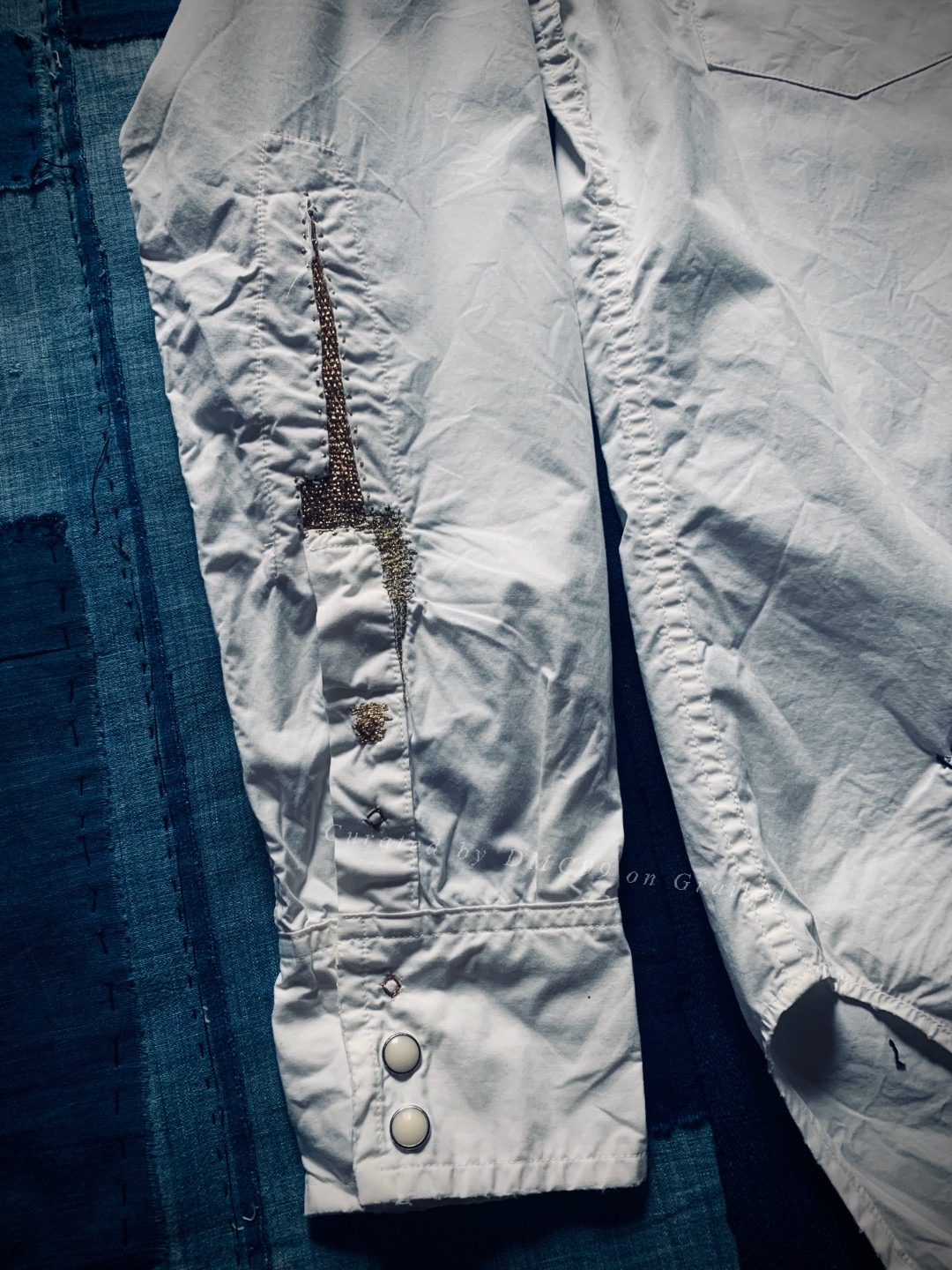 Kapital Limited Damaged Western Shirt — label