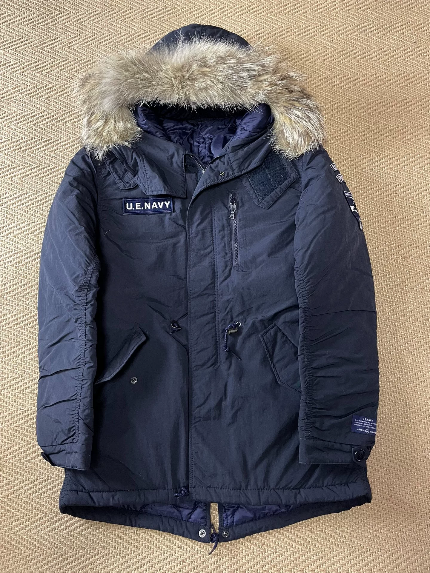 Uniform Experiment Padded Mods Coat