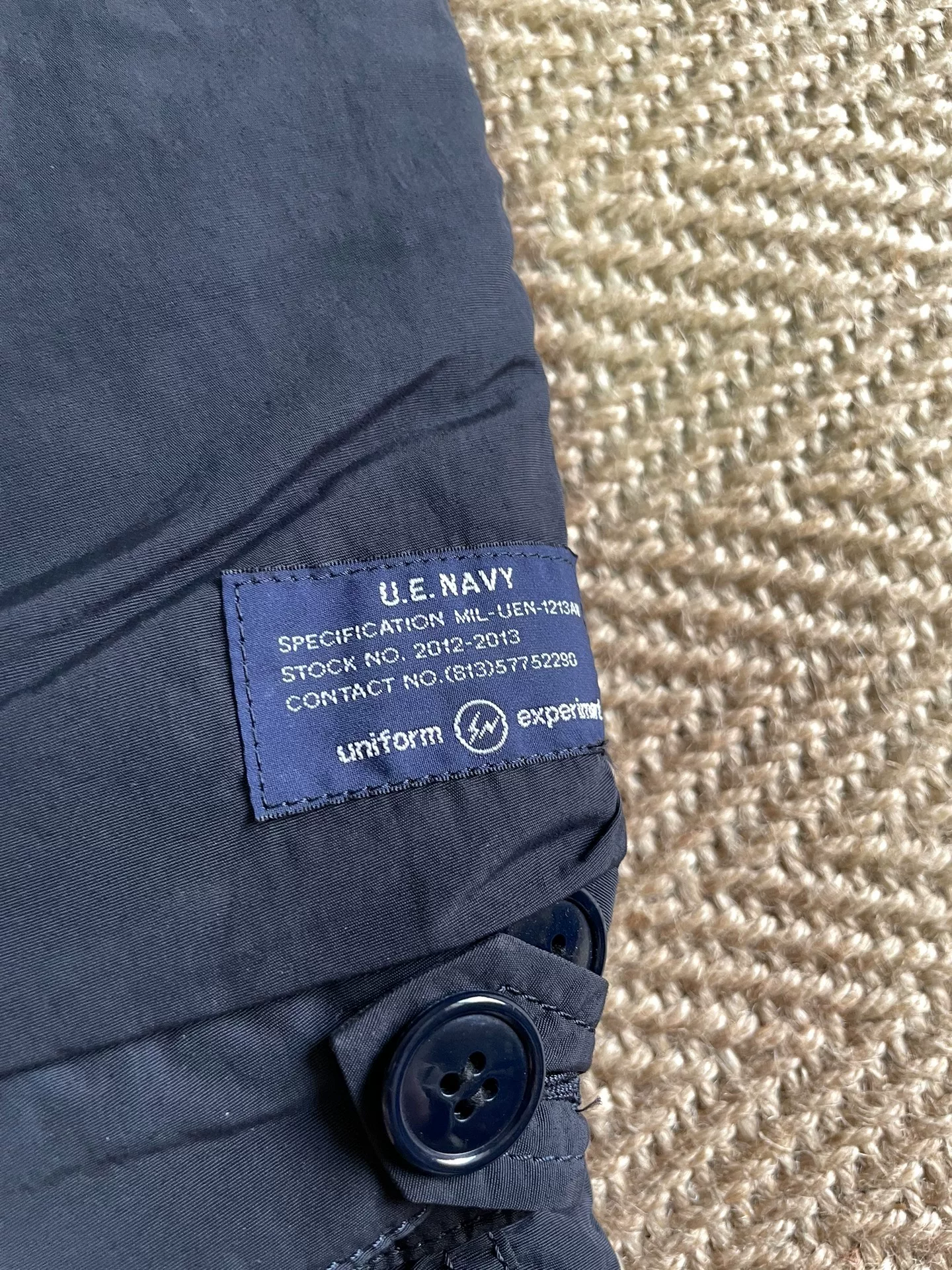 Uniform Experiment Padded Mods Coat — back
