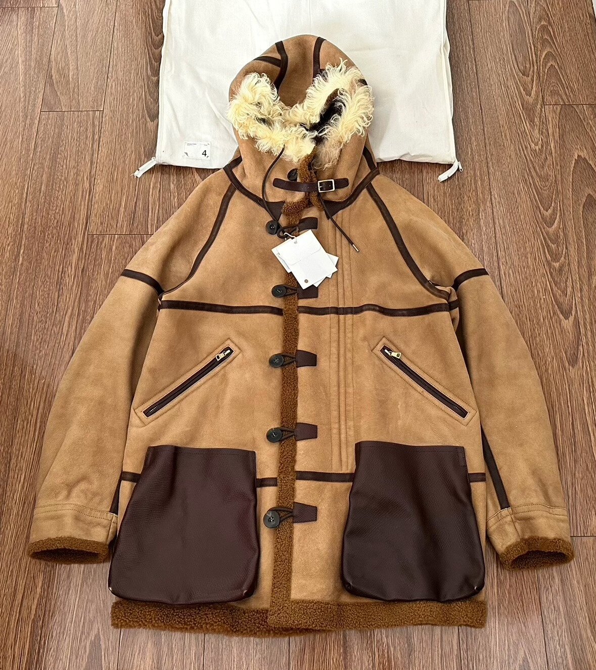 visvim 18AW Hudson Suede Fur-Lined Jacket