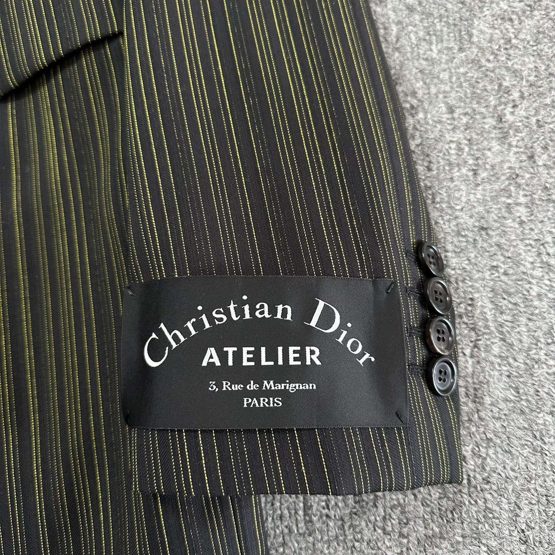 Dior Homme 18FW ATELIER Black Blazer — front