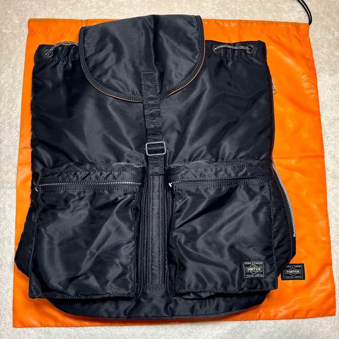Porter Tanker Black Backpack