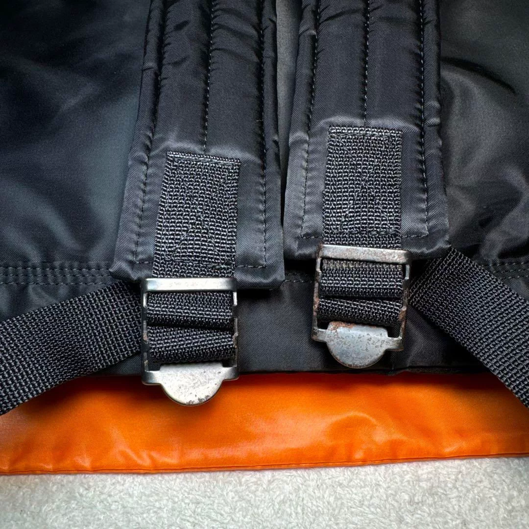 Porter Tanker Black Backpack — back