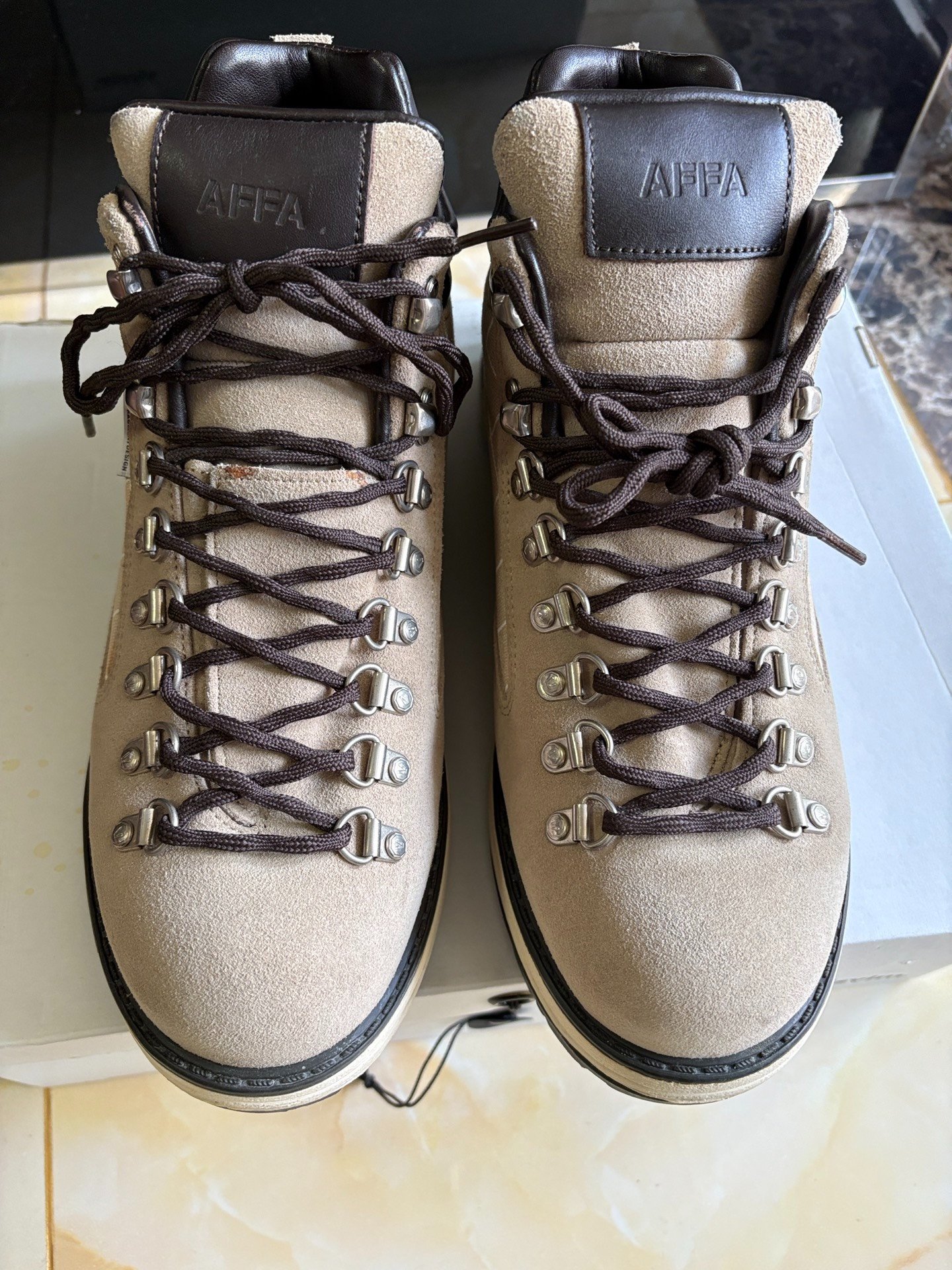Visvim Serra Fragment Hiking Boots — front