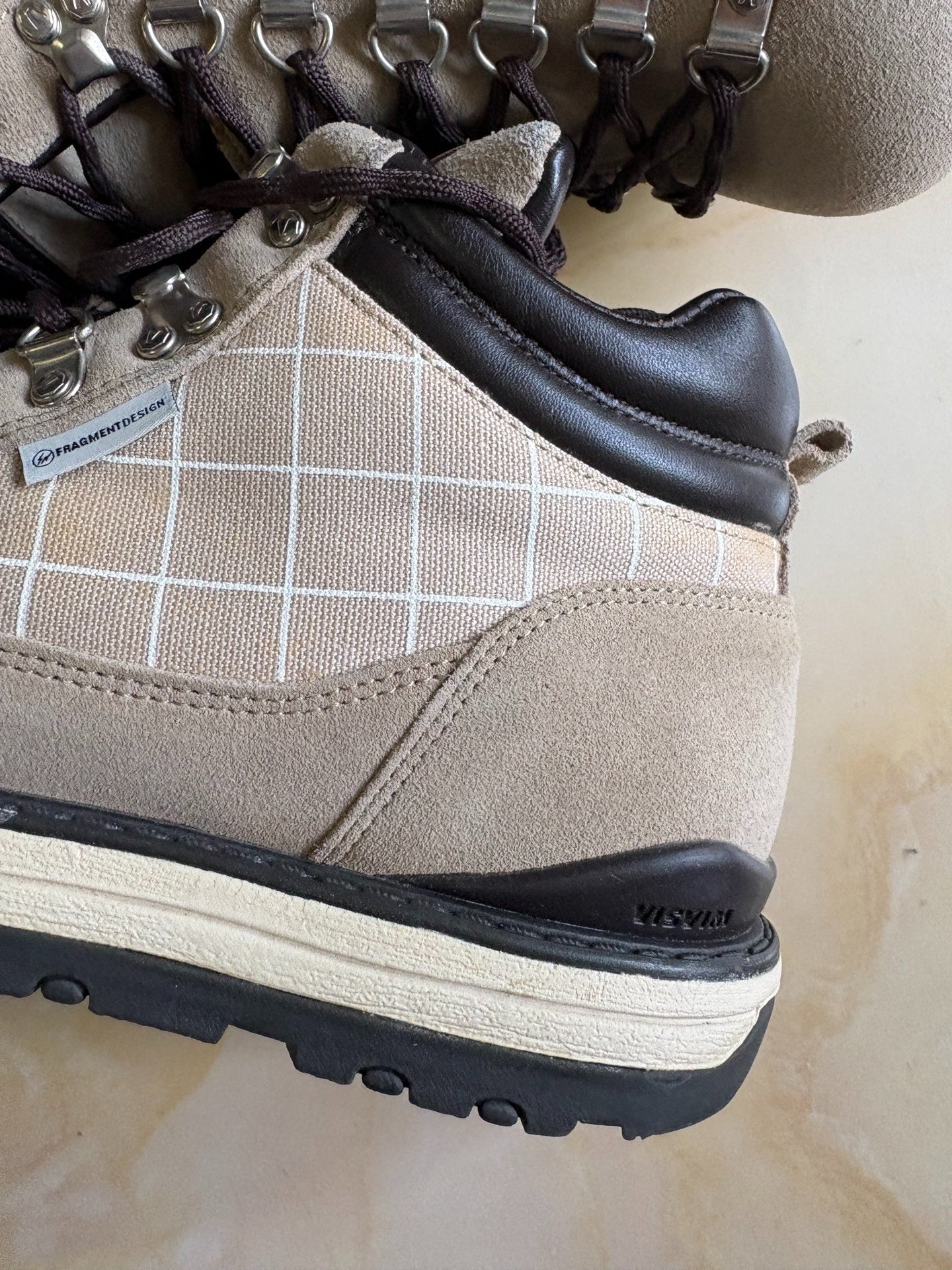 Visvim Serra Fragment Hiking Boots — label
