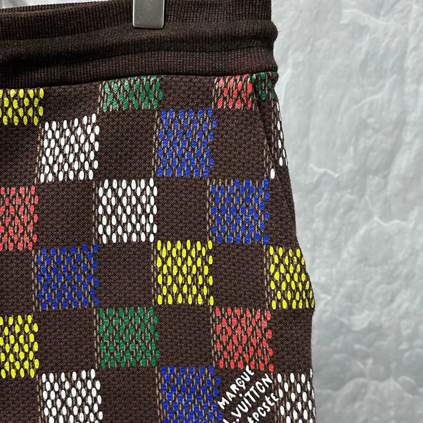 Louis Vuitton Damier Knit Shorts XL — detail