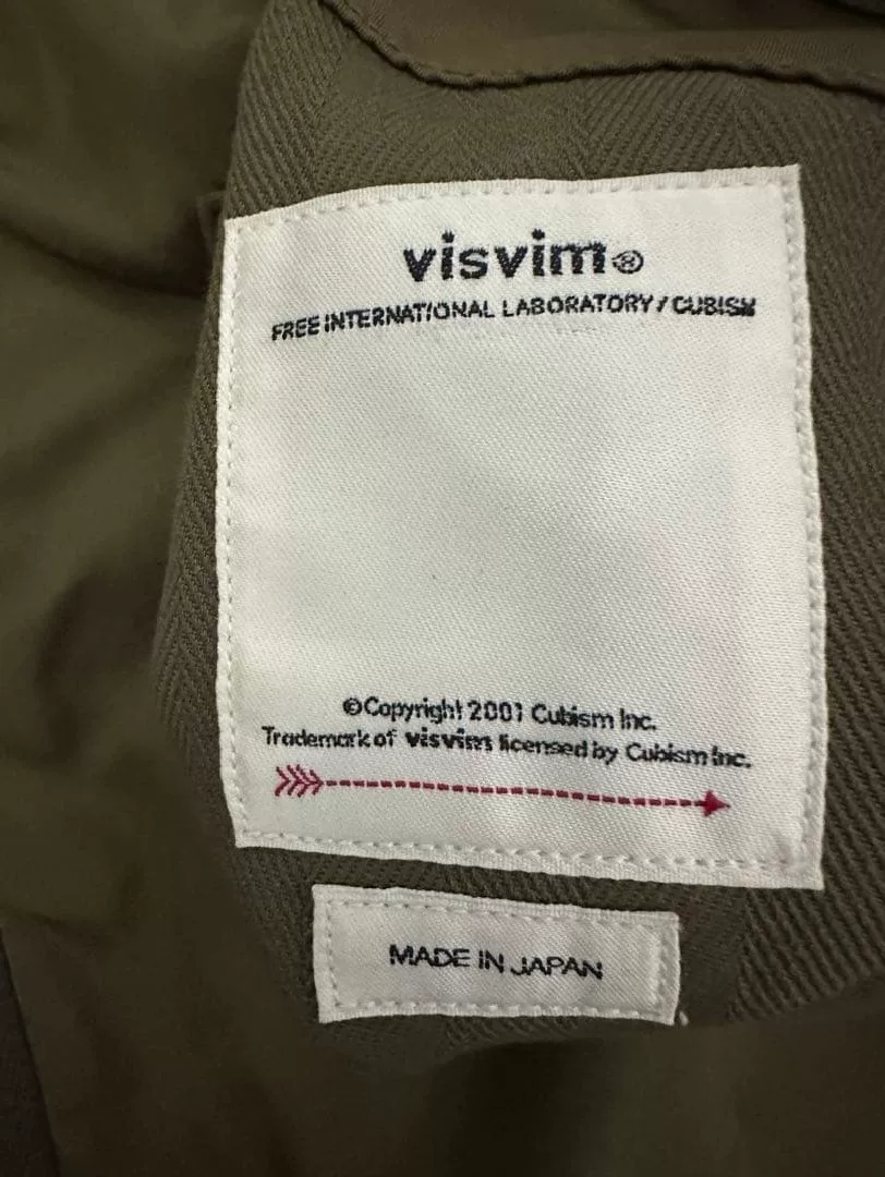 visvim IRIS LINER JKT OLIVE — label