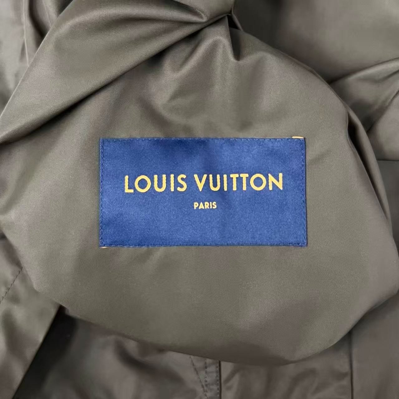 Louis Vuitton Dark Brown All-Over Print Windbreaker — label