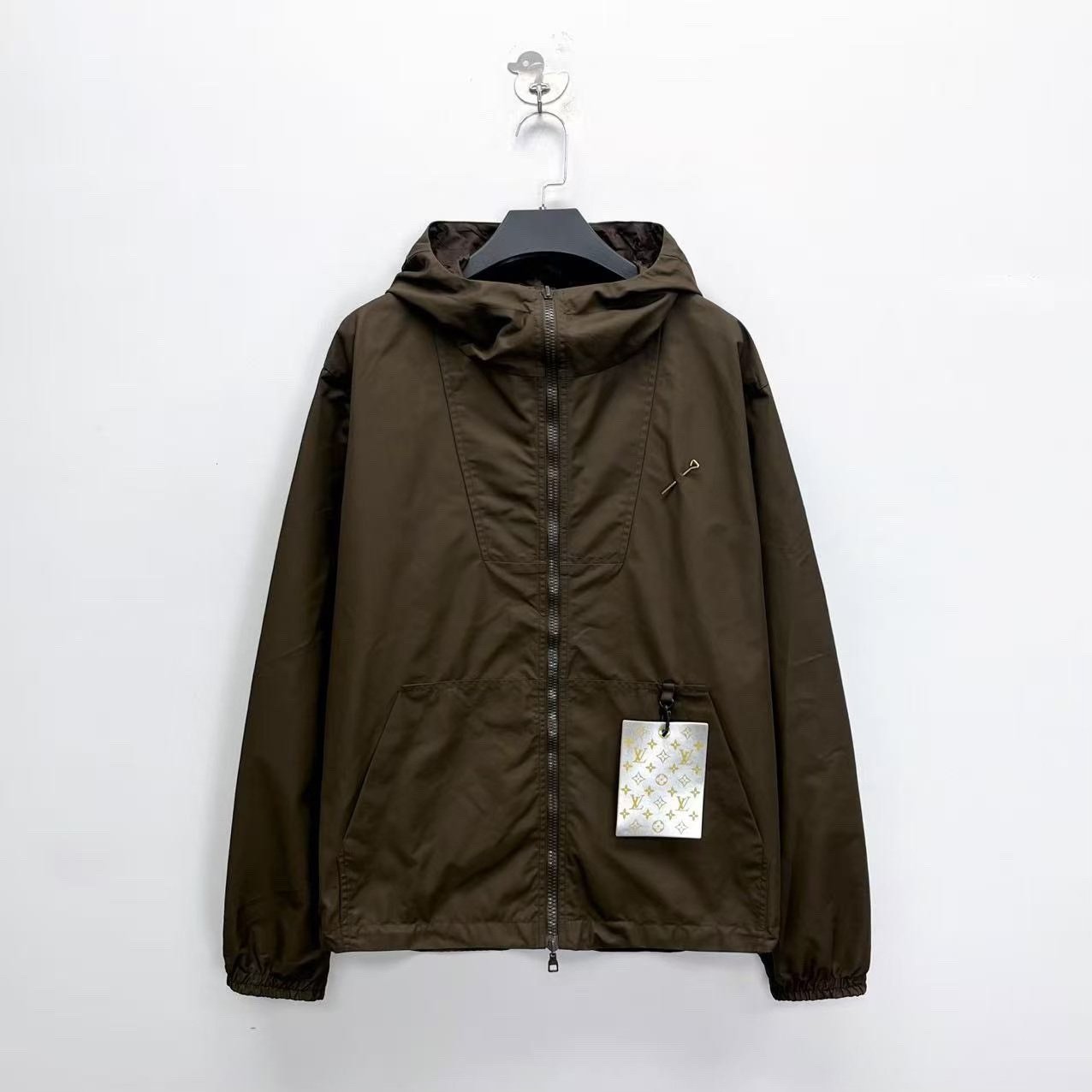Louis Vuitton Dark Brown All-Over Print Windbreaker — detail
