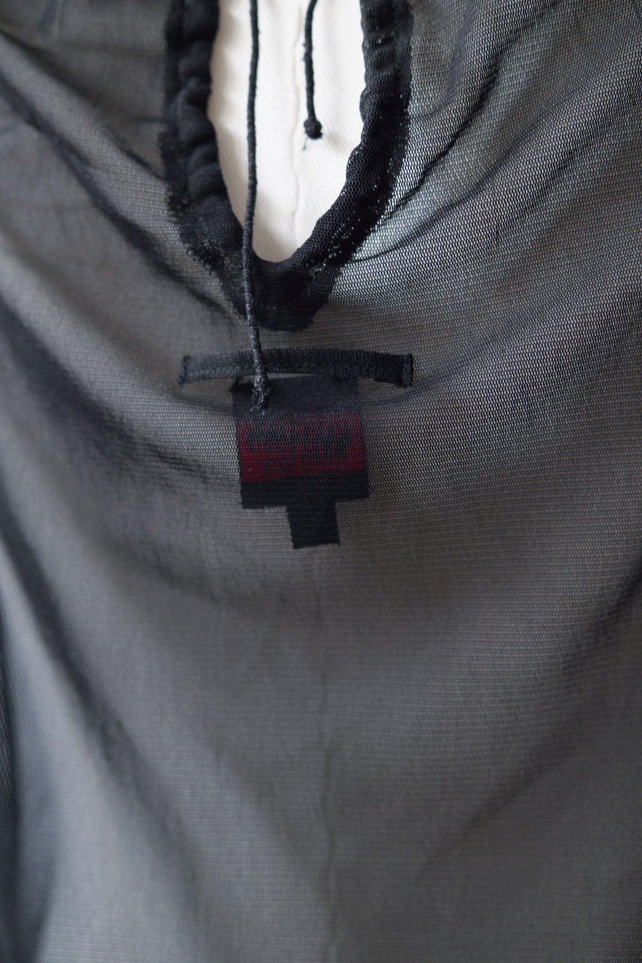 Jean Paul Gaultier Sheer Mesh Top — label