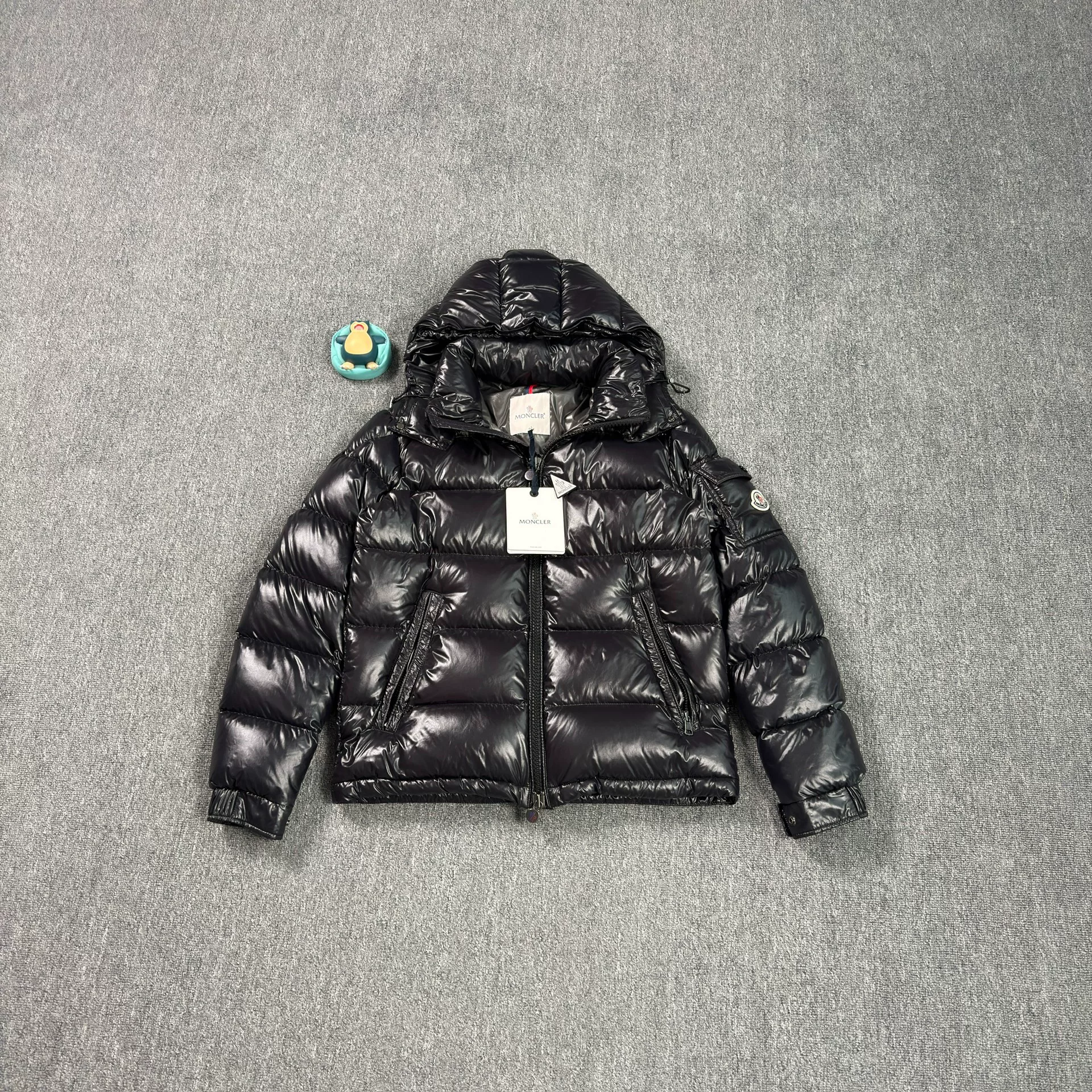 Moncler Maya Black Shiny Puffer Jacket