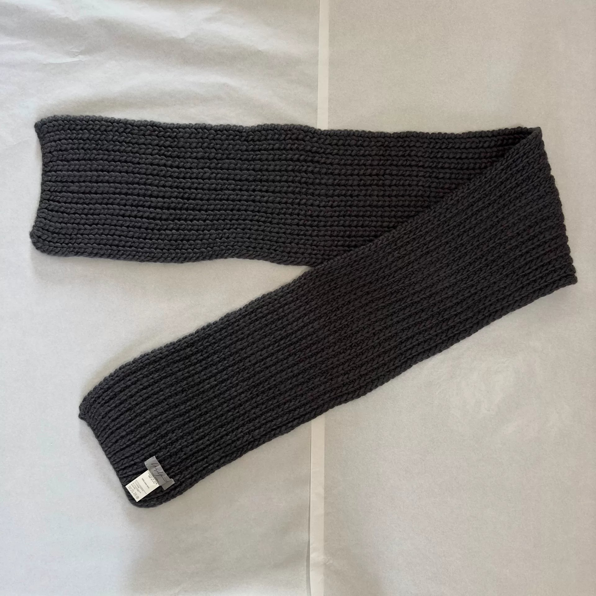 Yohji Yamamoto 02AW Hand-Knitted Scarf