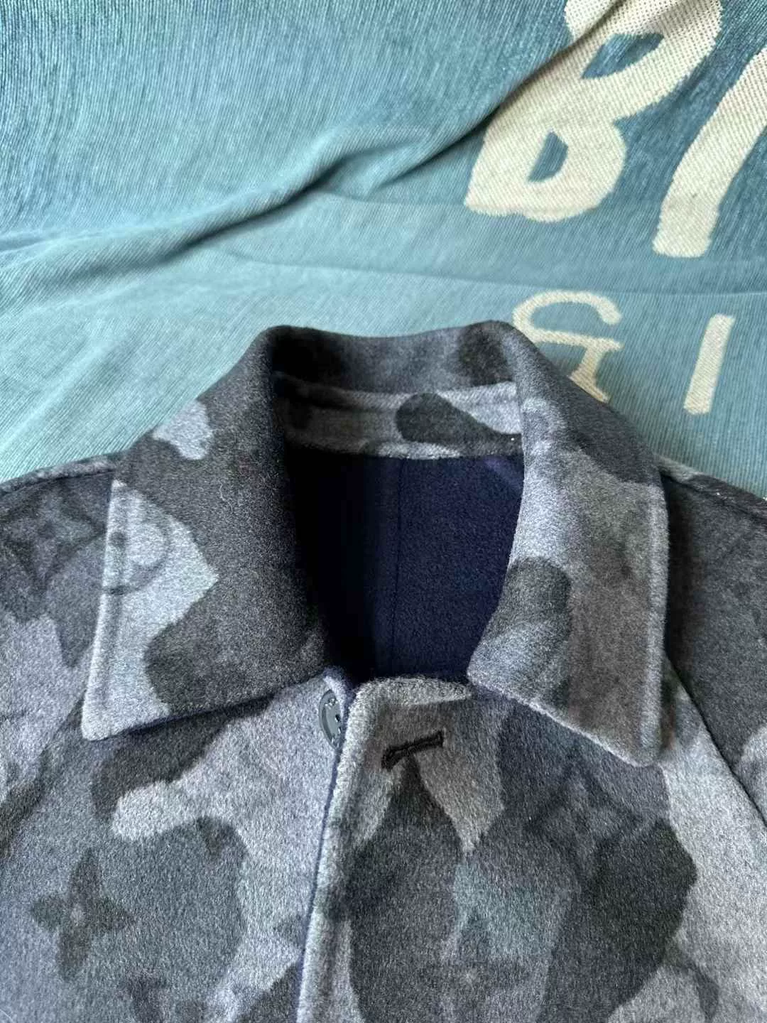 Louis Vuitton Camouflage Reversible Coat — back