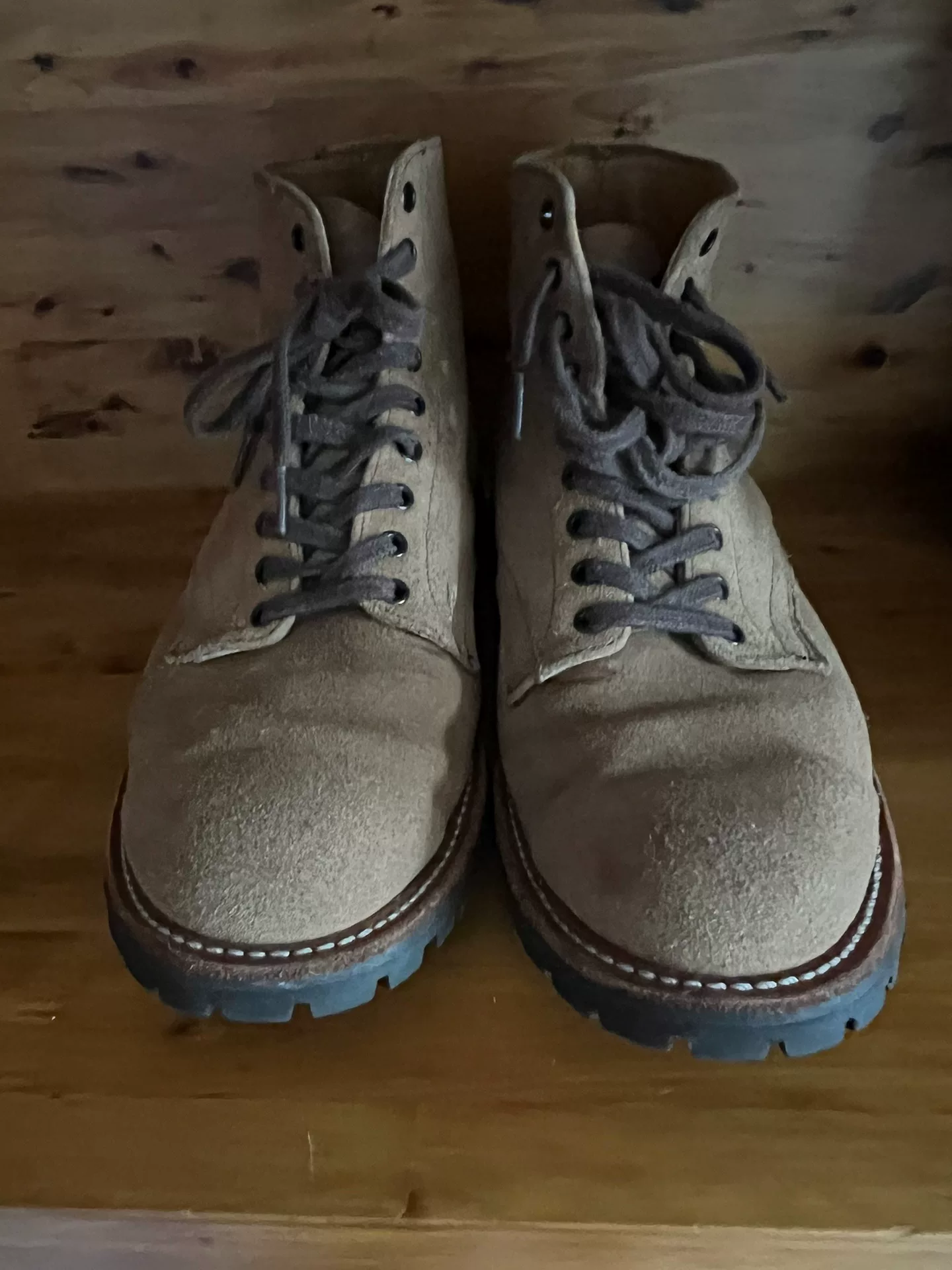 Yuketen Vintage Canadian Suede Boots — front