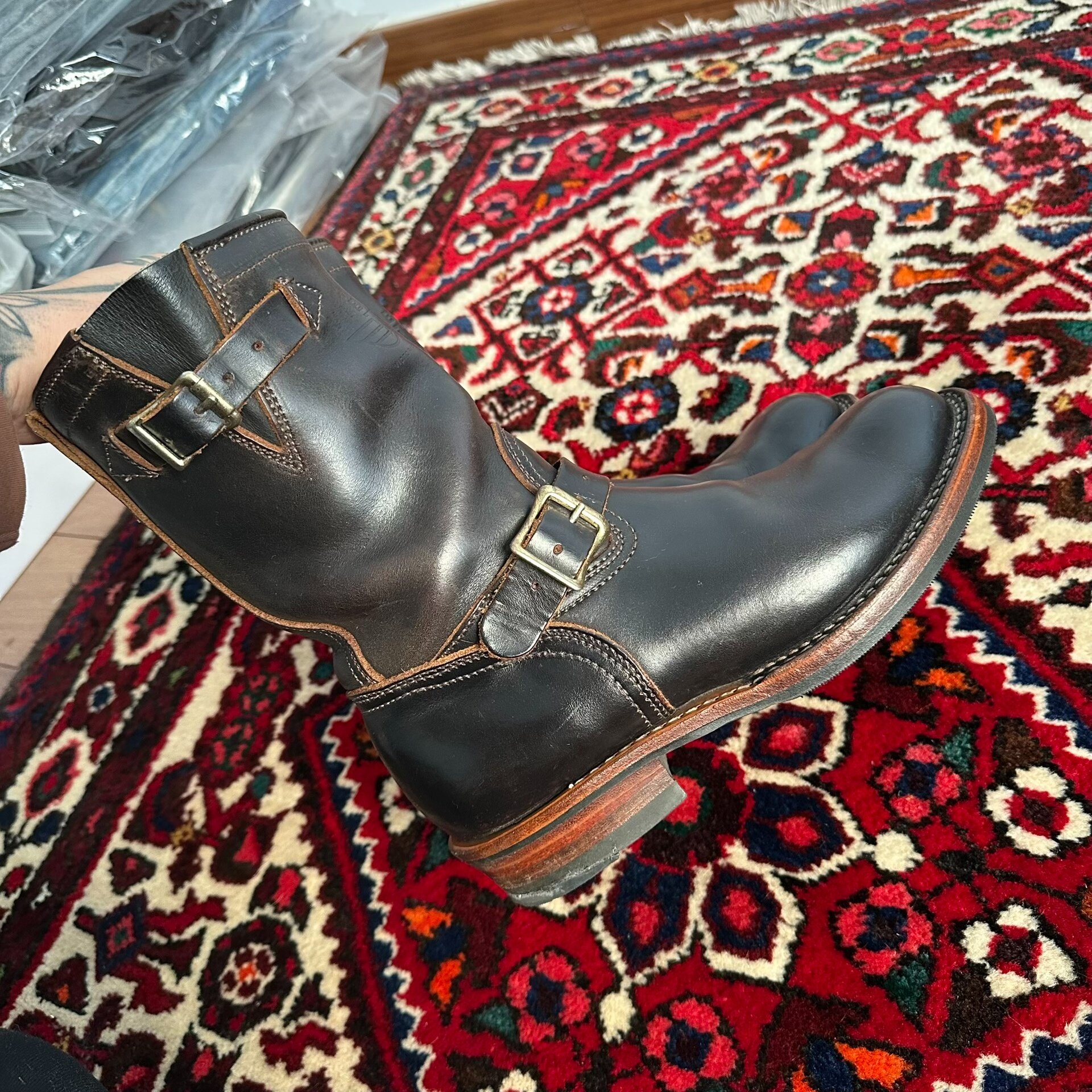 Viberg Engineer Boots — detail