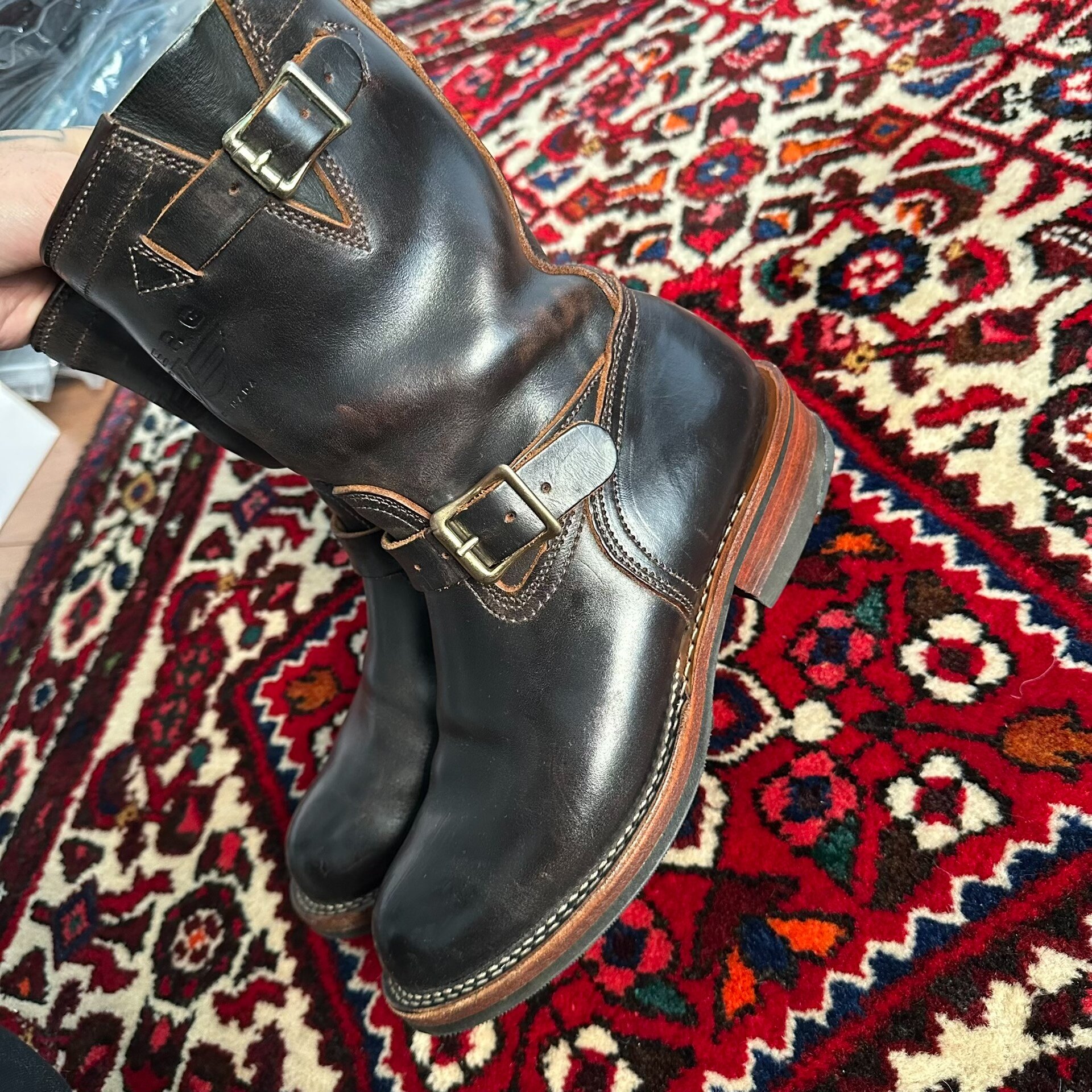 Viberg Engineer Boots — back