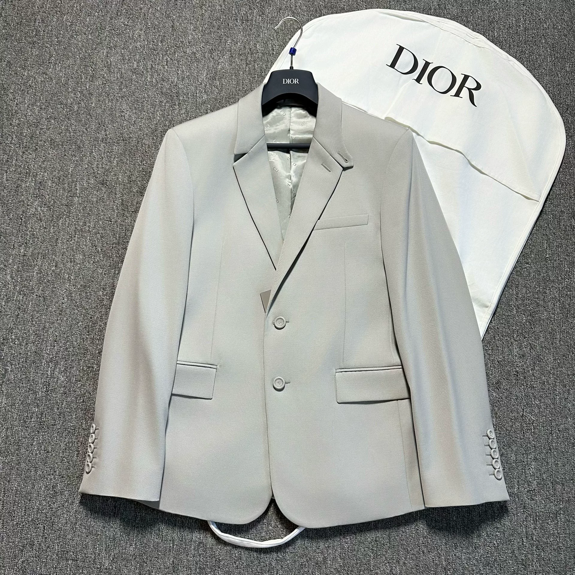 Dior Light Gray Wool Blazer