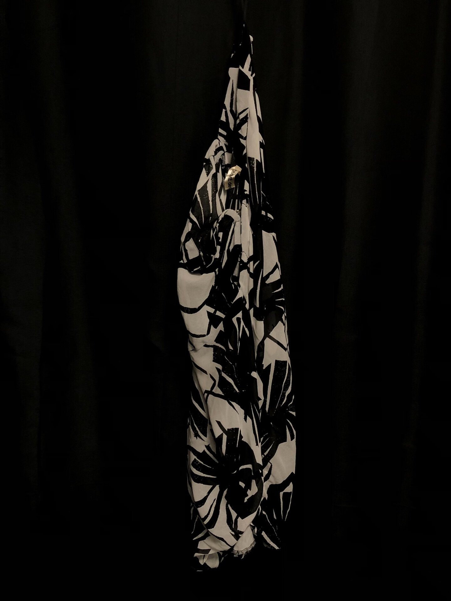 Comme des Garçons 80s Floral Deformed Skirt — detail