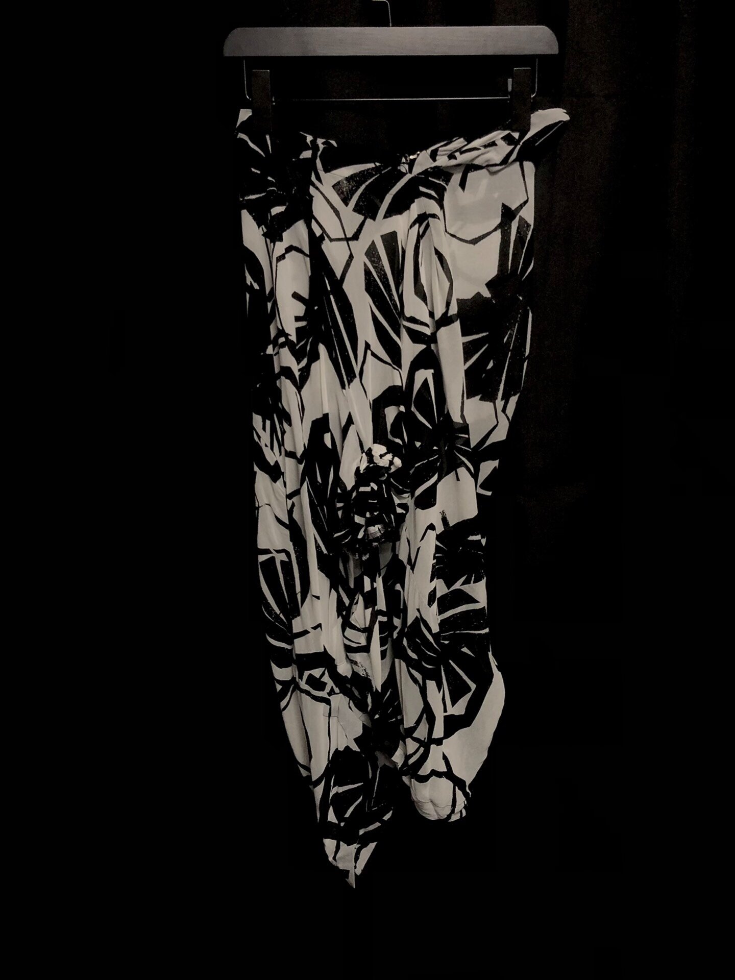 Comme des Garçons 80s Floral Deformed Skirt — back