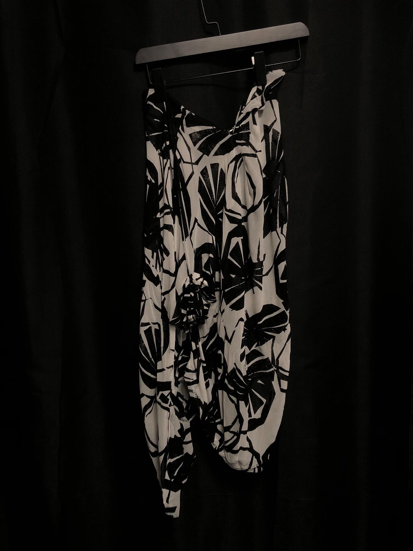Comme des Garçons 80s Floral Deformed Skirt