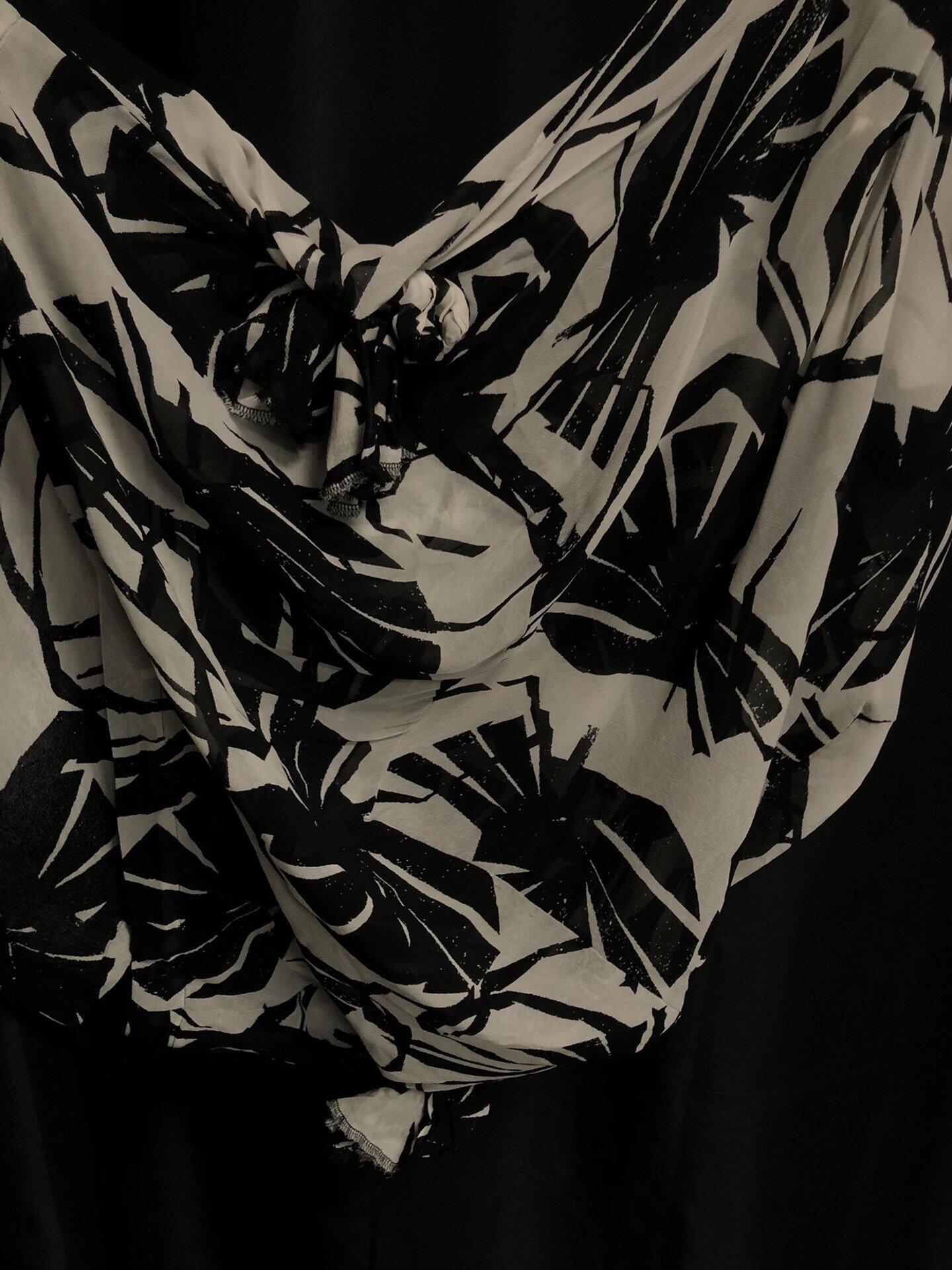 Comme des Garçons 80s Floral Deformed Skirt — label