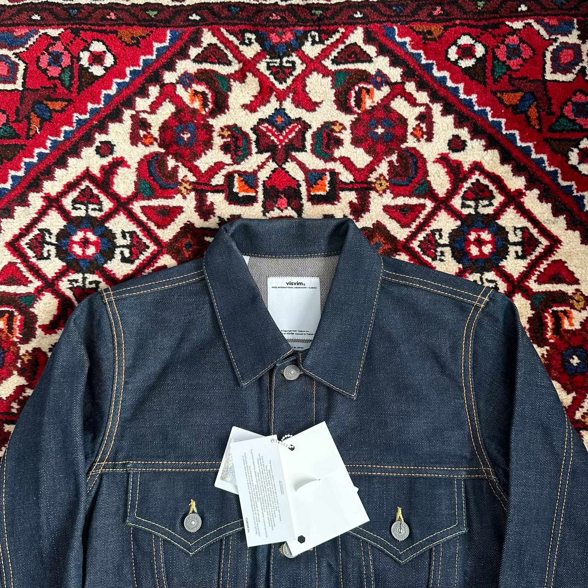 visvim 15AW 103 JKT Denim Jacket — detail