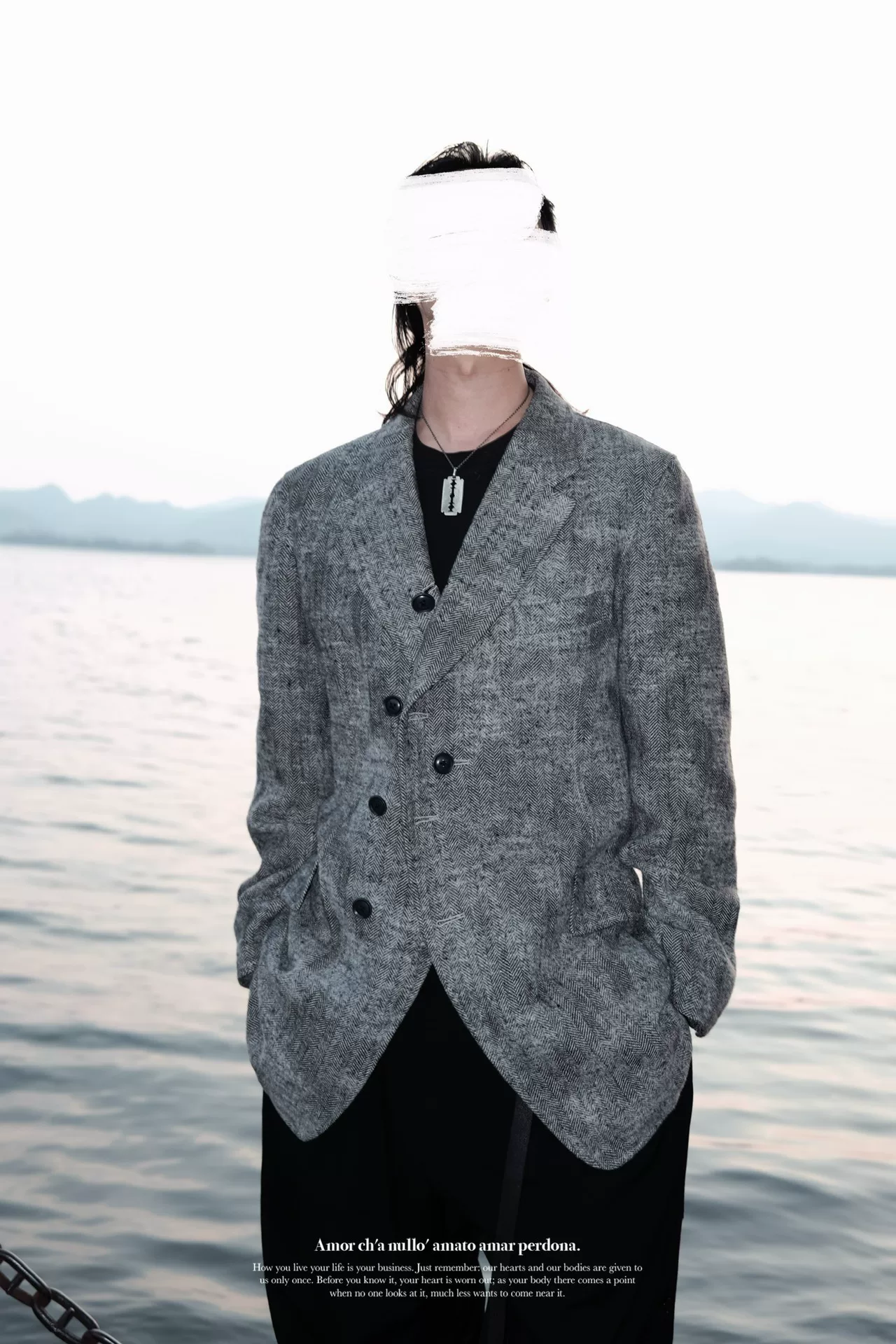 Yohji Yamamoto 11AW Crow Coat — label