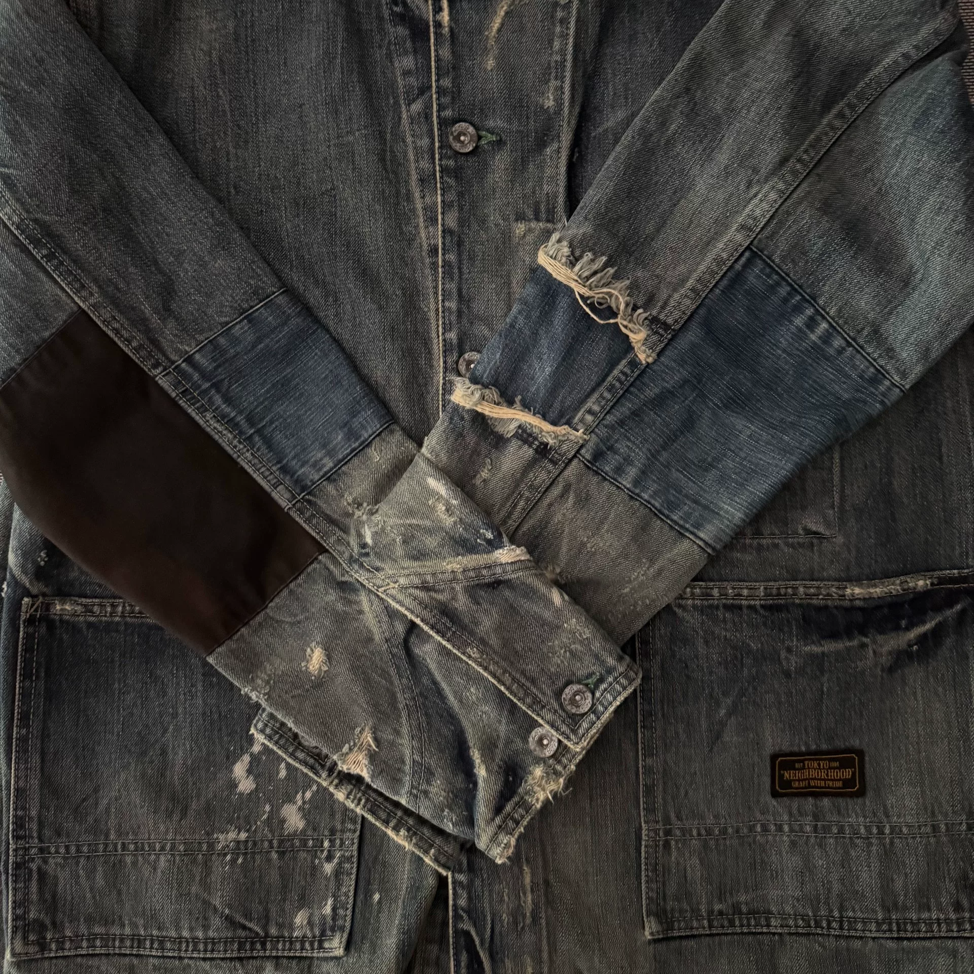 Neighborhood 18aw Savage Denim Jacket — back