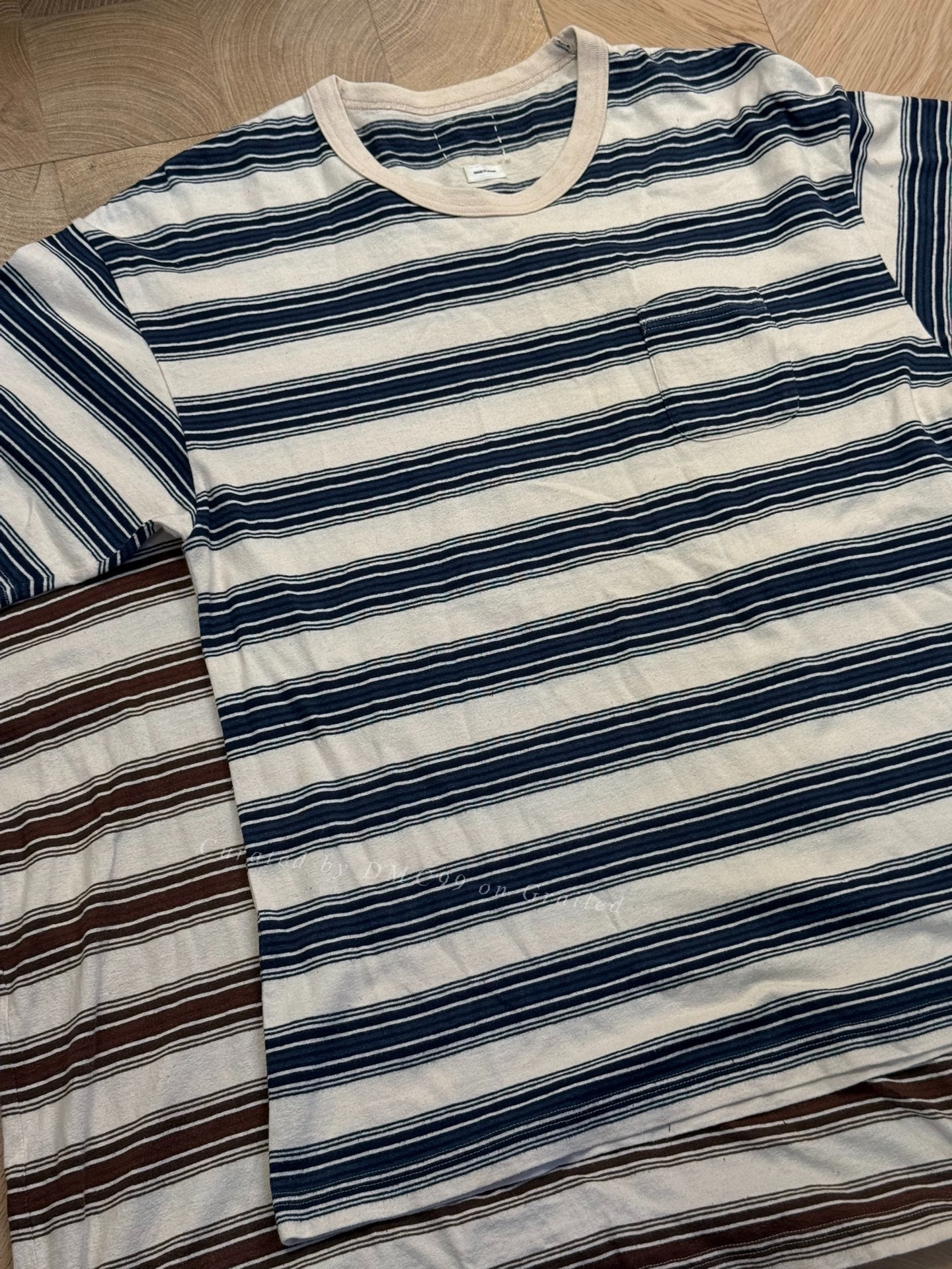 VISVIM 22SS BORDER JUMBO TEE S/S — back