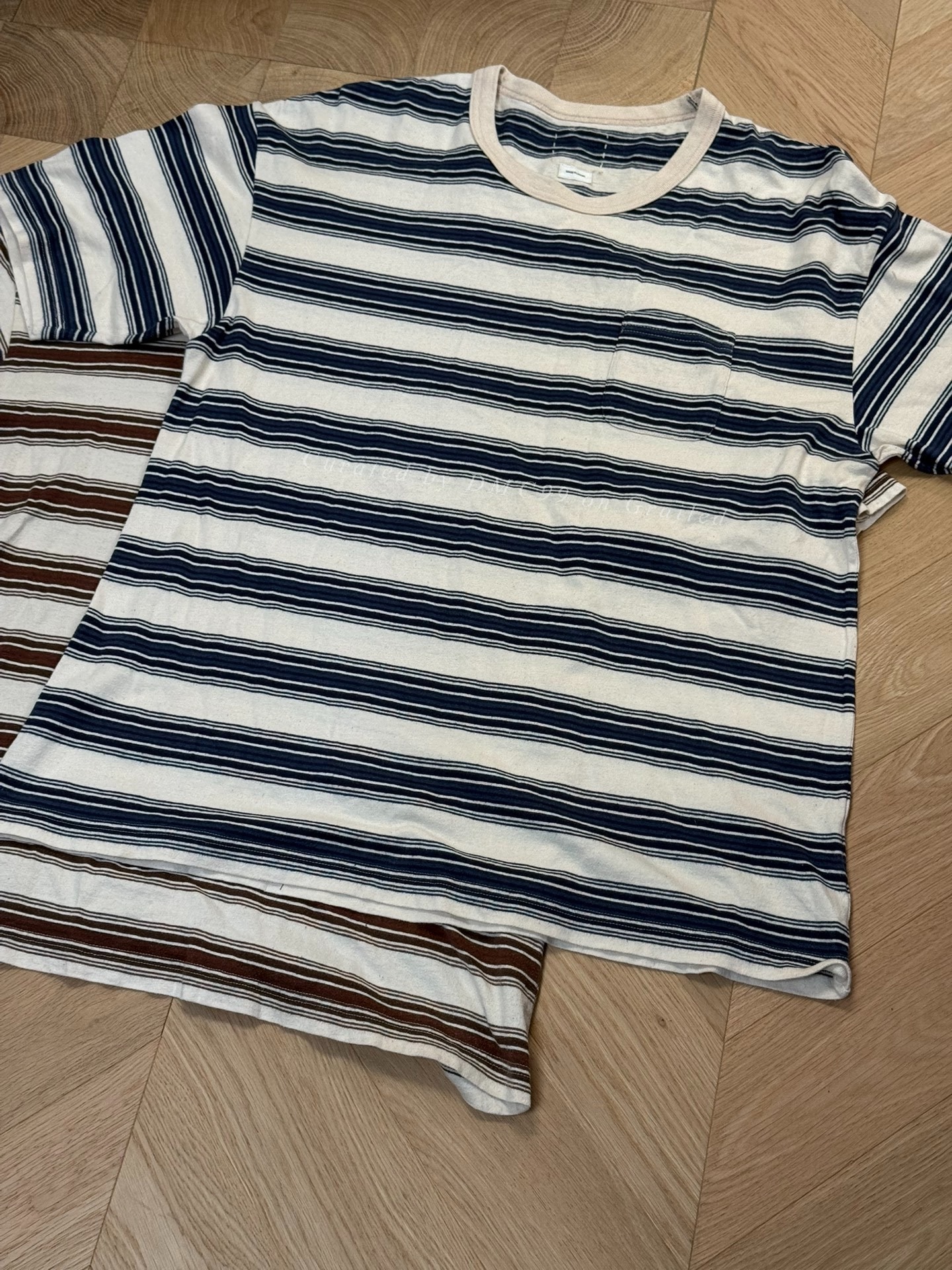 VISVIM 22SS BORDER JUMBO TEE S/S — front