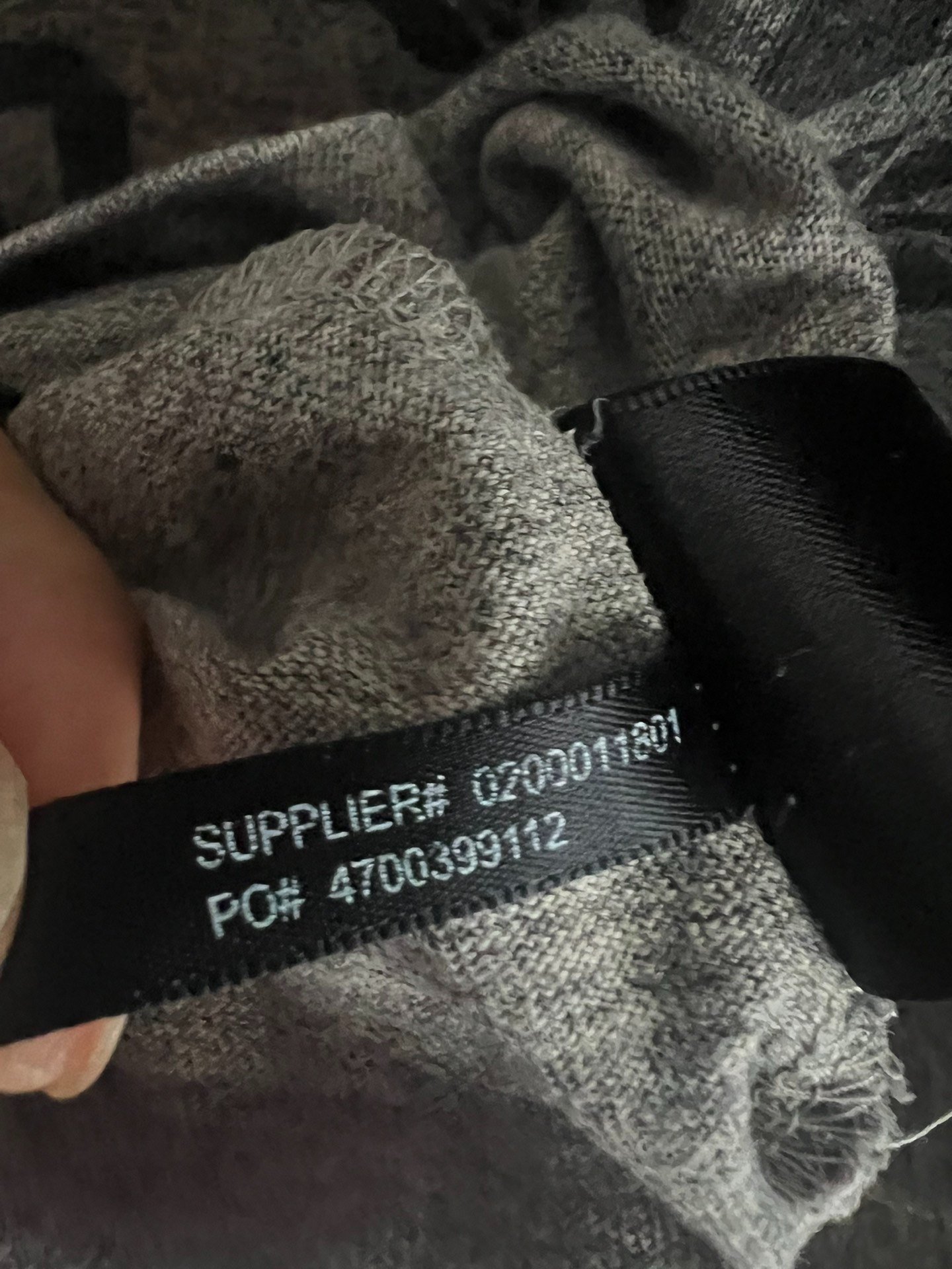 RRL Gray Short-Sleeve Logo T-Shirt — label